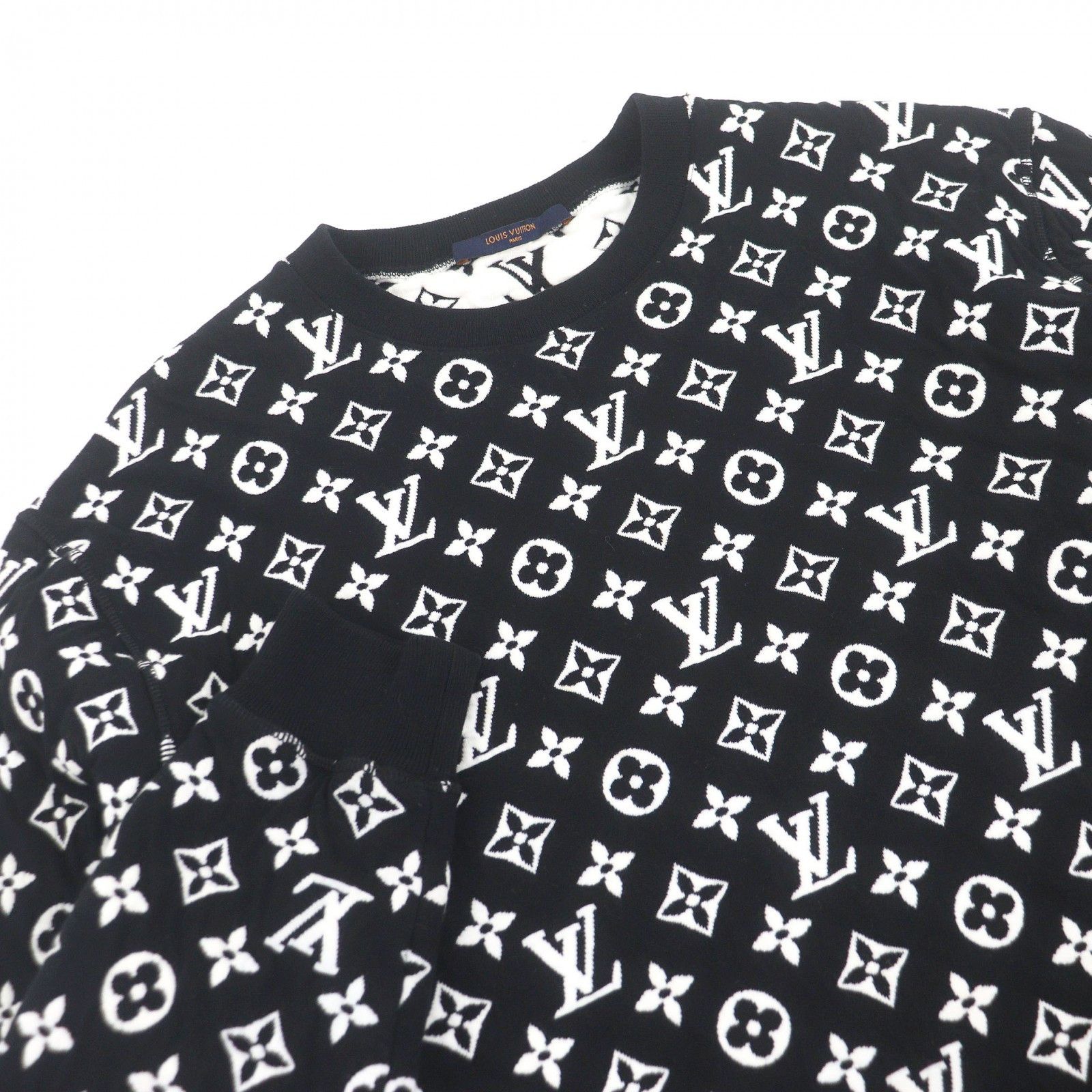 Louis Vuitton Louis Vuitton Louis Vuitton Monogram Jacquard Cotton Sweatshirt Textile Tops DUTY FREE for USA Size ONE SIZE - 2 Thumbnail