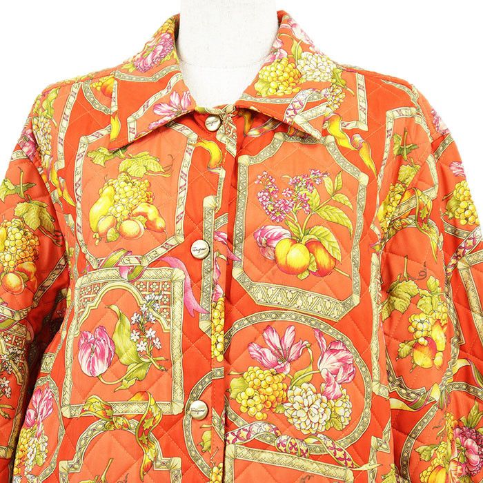 Salvatore Ferragamo Salvatore Ferragamo Salvatore Ferragamo Baroque Print Polyester Jacket Plastic / Synthetic Outerwear DUTY FREE for USA Size ONE SIZE - 3 Thumbnail