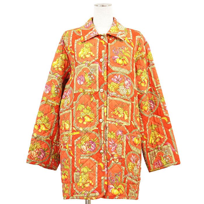 Salvatore Ferragamo Salvatore Ferragamo Salvatore Ferragamo Baroque Print Polyester Jacket Plastic / Synthetic Outerwear DUTY FREE for USA Size ONE SIZE - 2 Thumbnail