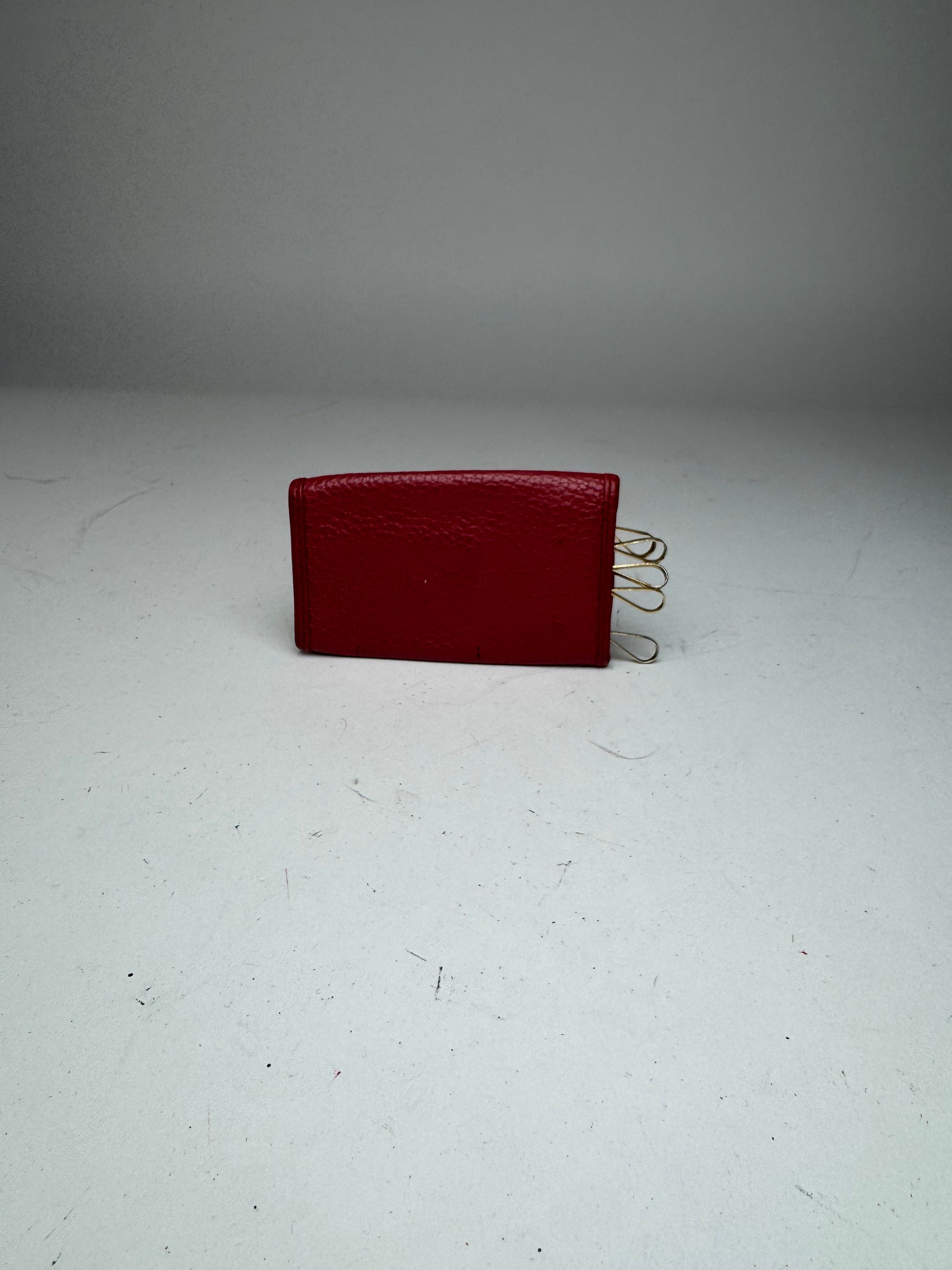 Other Vintage Dior Leather Key Holder Red Size ONE SIZE - 7 Thumbnail