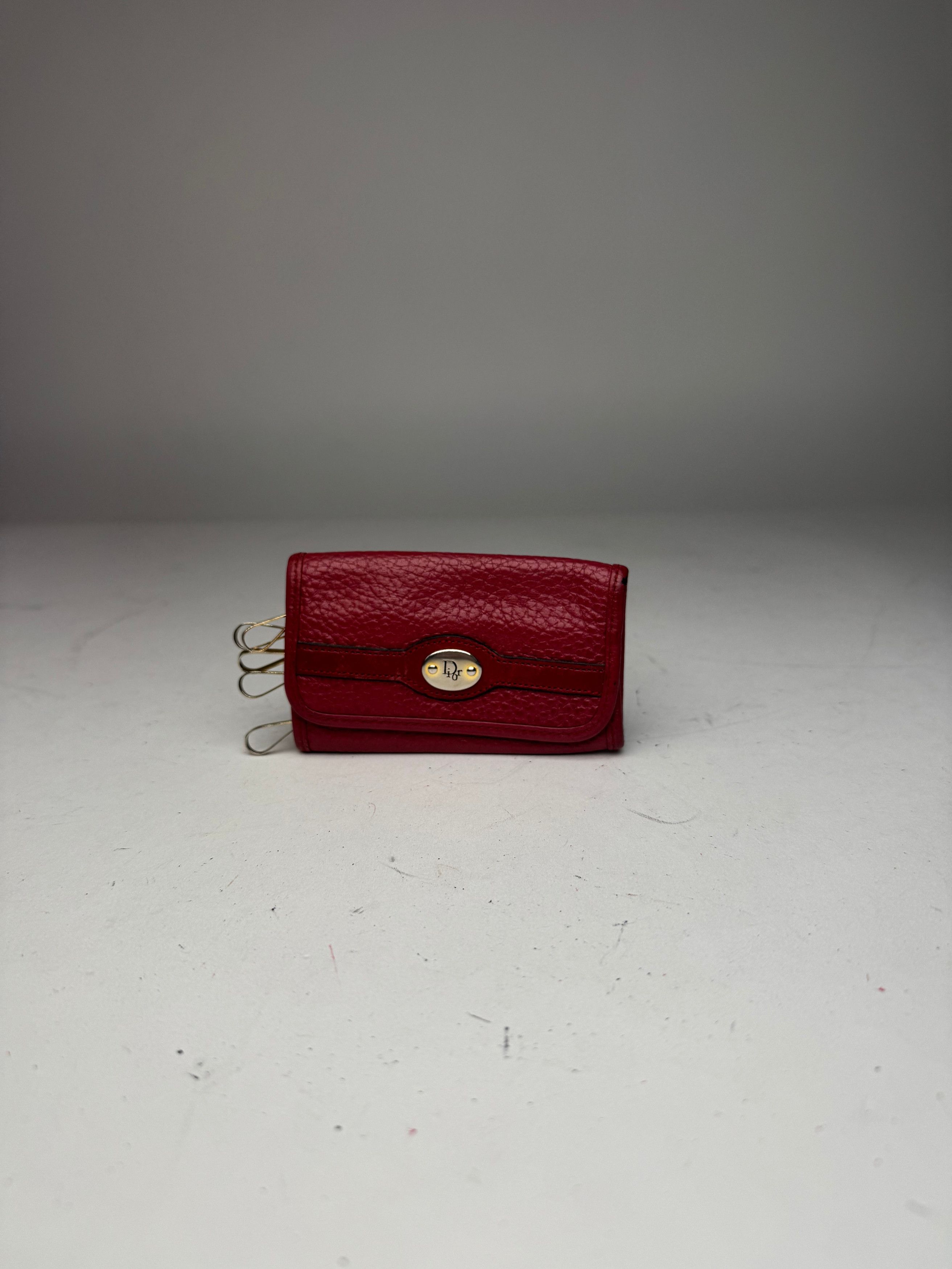 Other Vintage Dior Leather Key Holder Red Size ONE SIZE - 6 Thumbnail