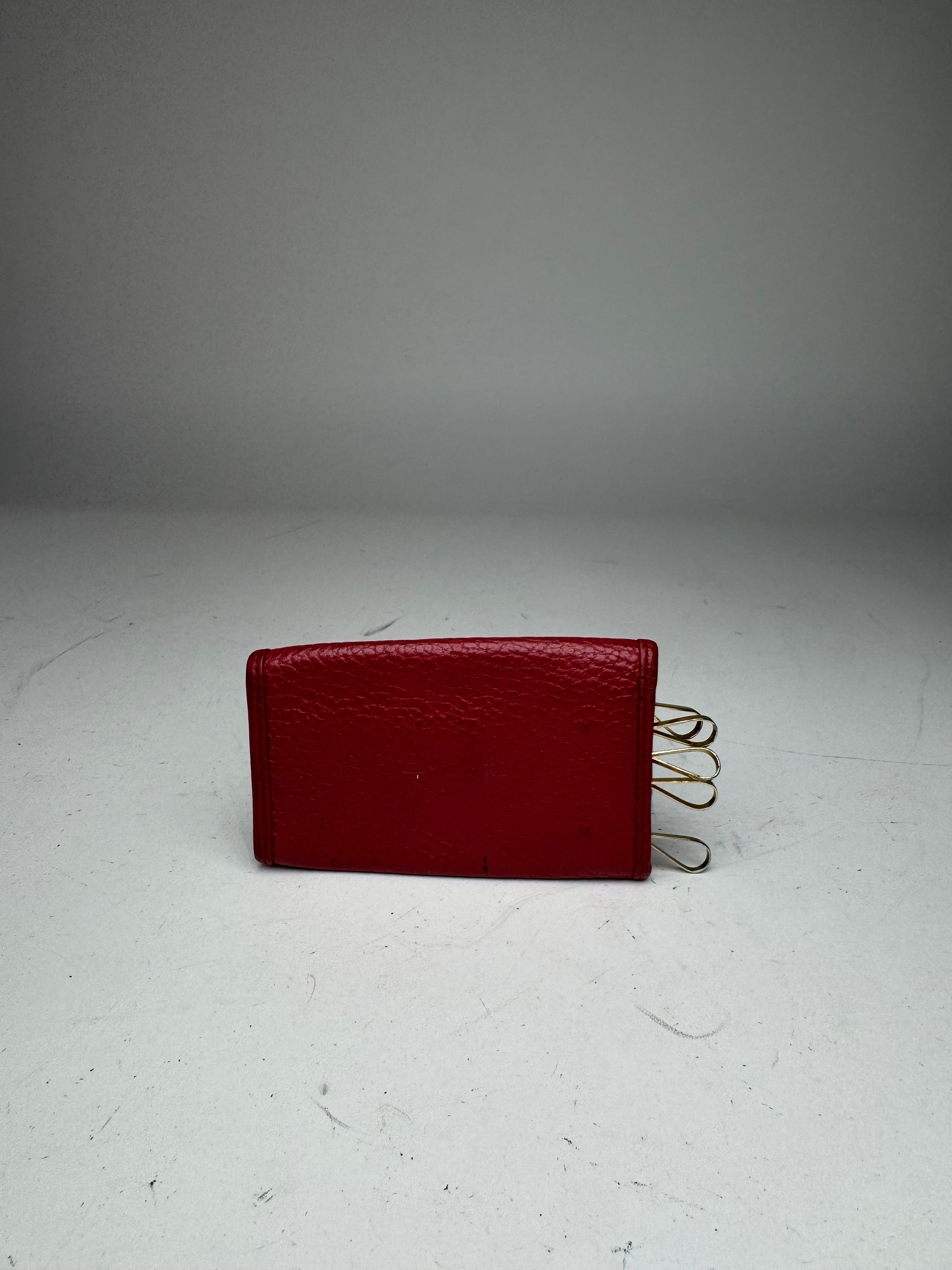Other Vintage Dior Leather Key Holder Red Size ONE SIZE - 2 Thumbnail