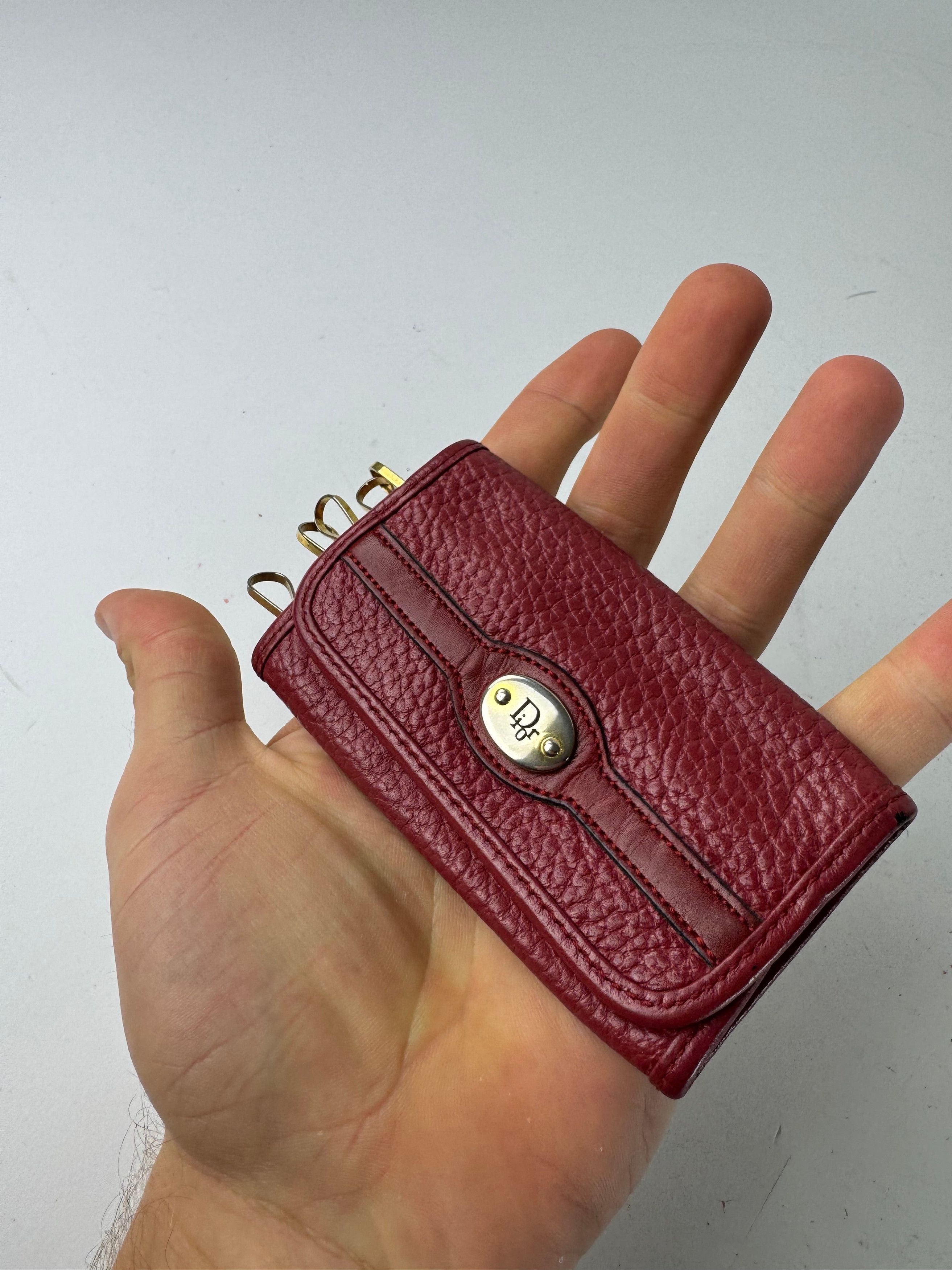 Other Vintage Dior Leather Key Holder Red Size ONE SIZE - 4 Thumbnail