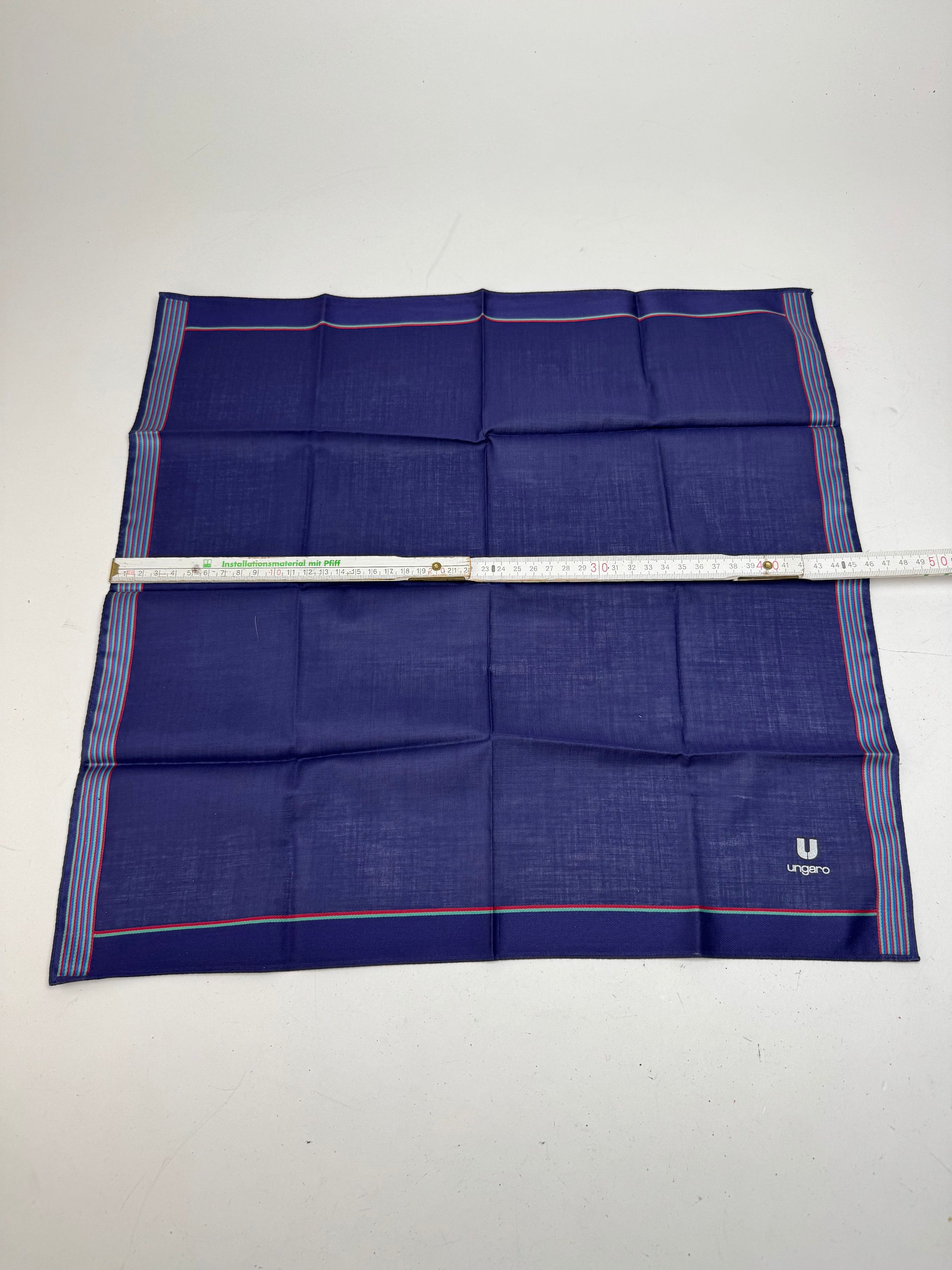 Other Vintage Ungaro Scarf navy Size ONE SIZE - 7 Thumbnail