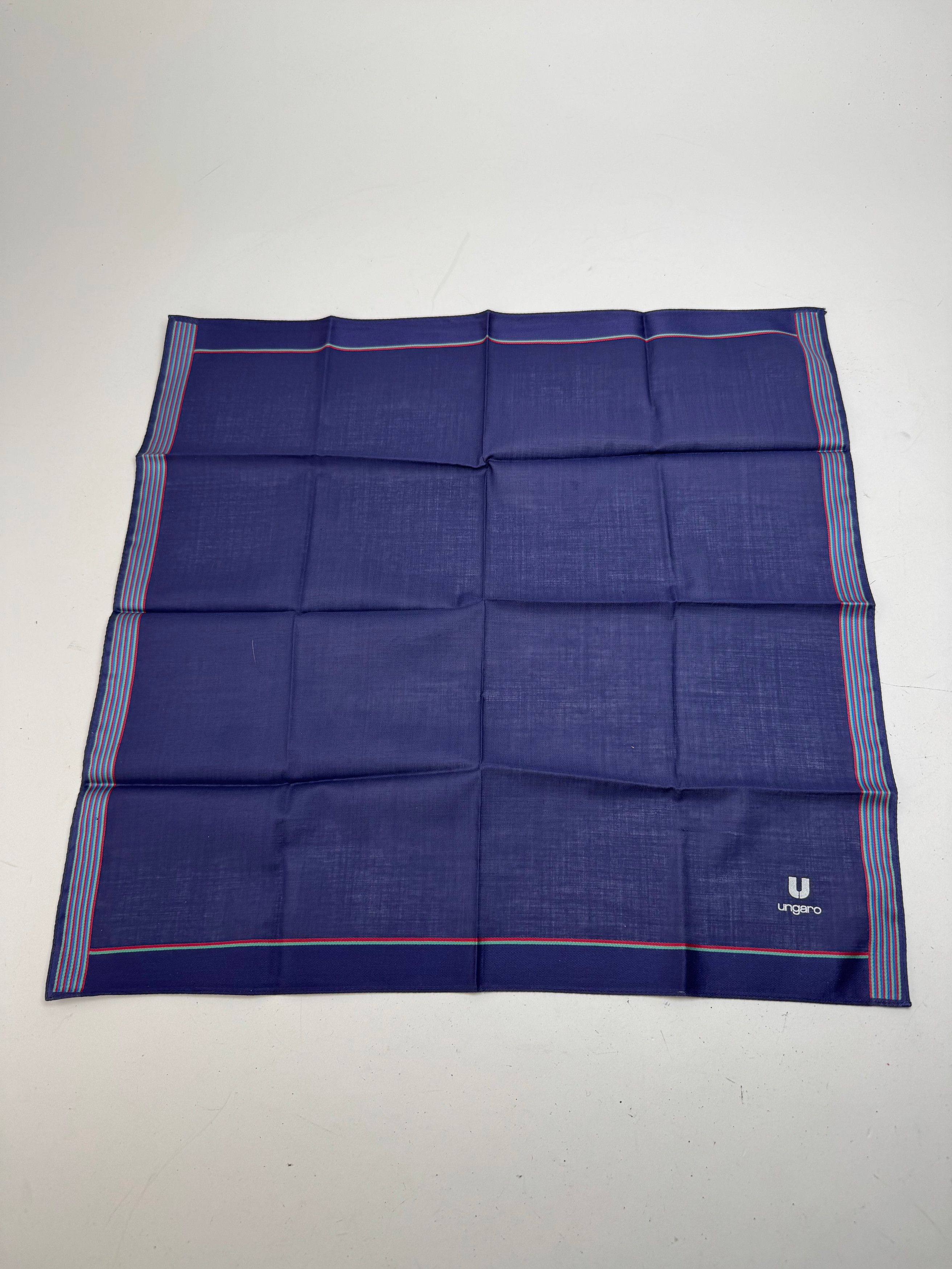 Other Vintage Ungaro Scarf navy Size ONE SIZE - 5 Thumbnail