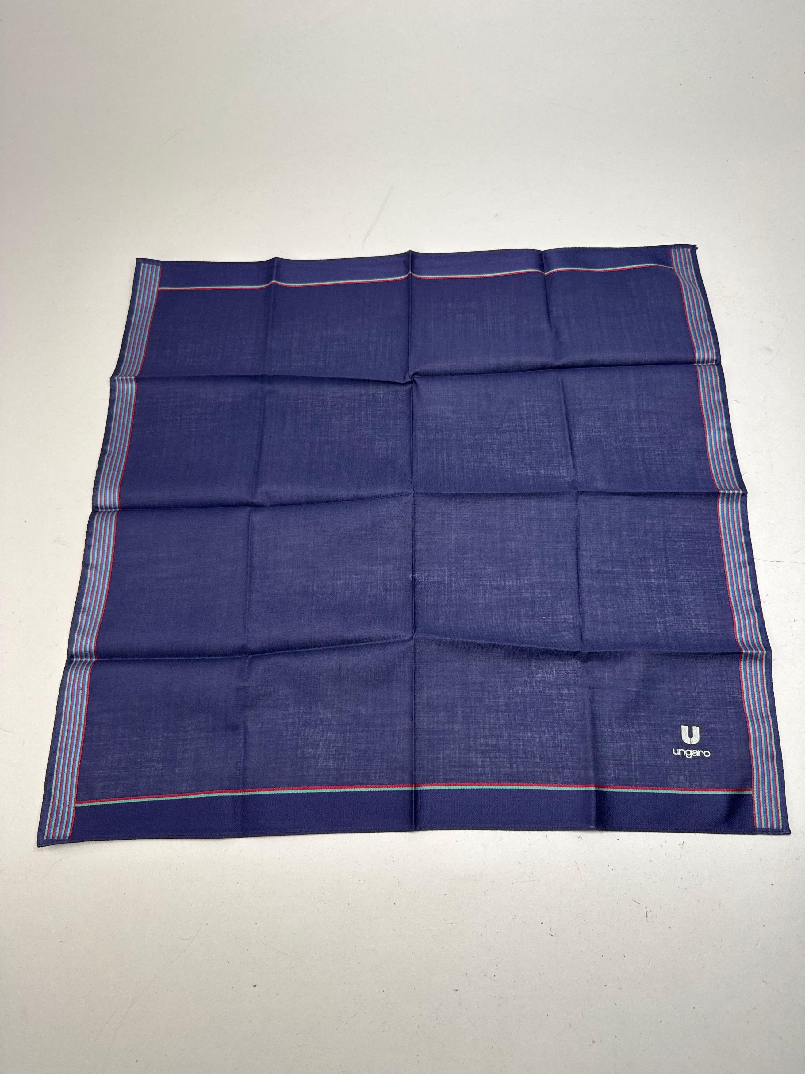 Other Vintage Ungaro Scarf navy Size ONE SIZE - 8 Thumbnail