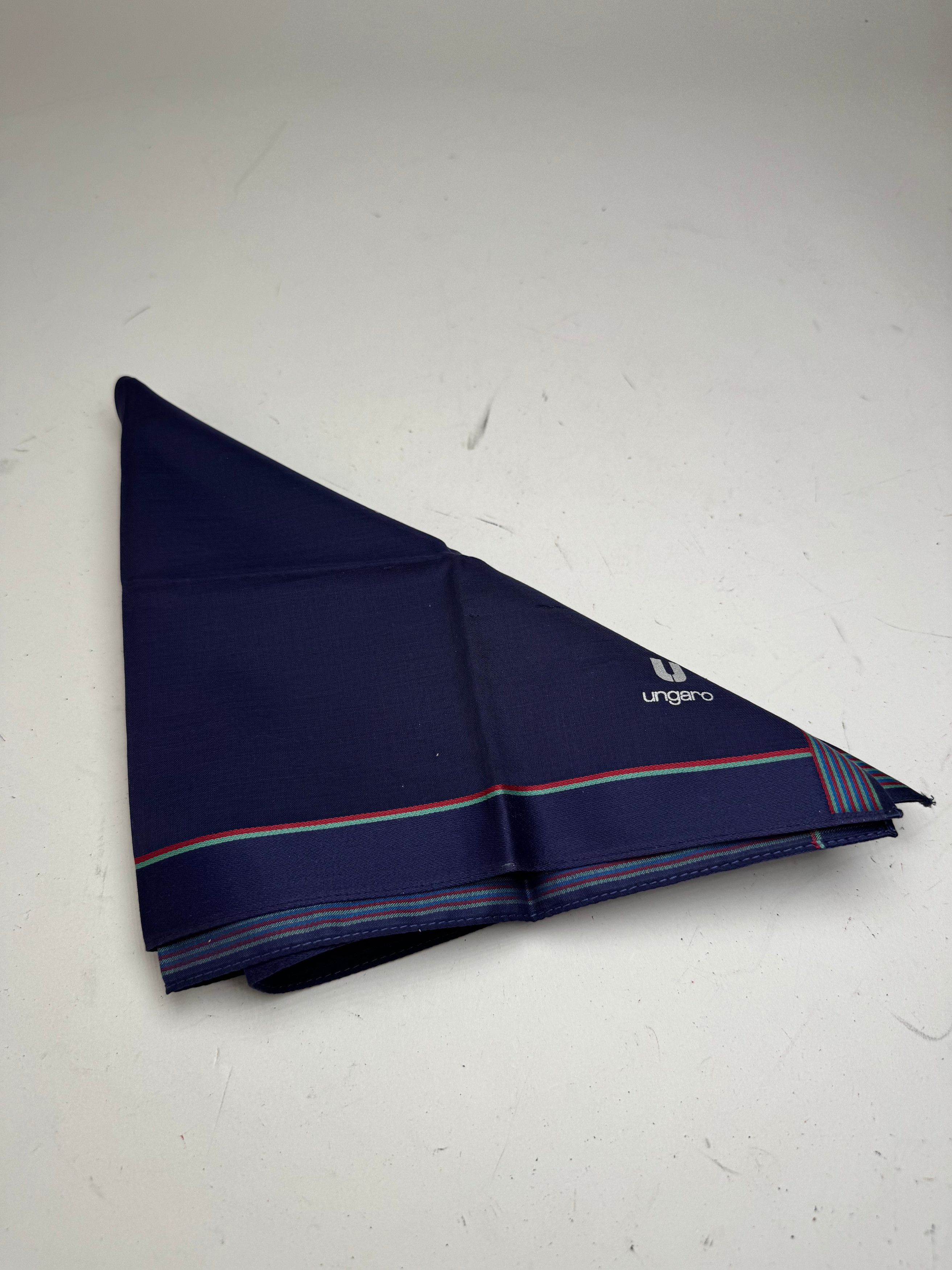 Other Vintage Ungaro Scarf navy Size ONE SIZE - 9 Thumbnail