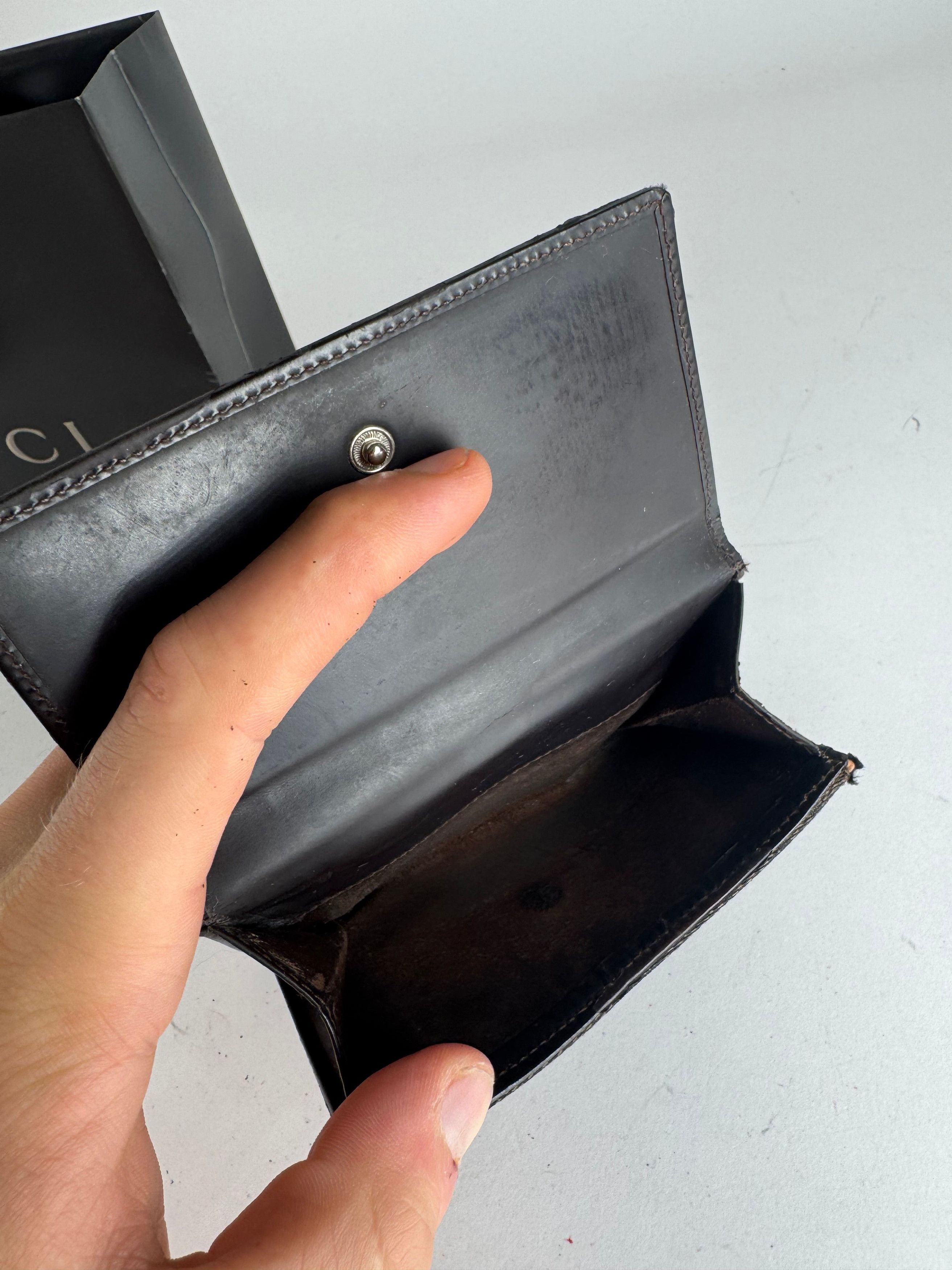 Other Vintage Gucci Jackie Monogram Wallet Brown Black Size ONE SIZE - 3 Thumbnail