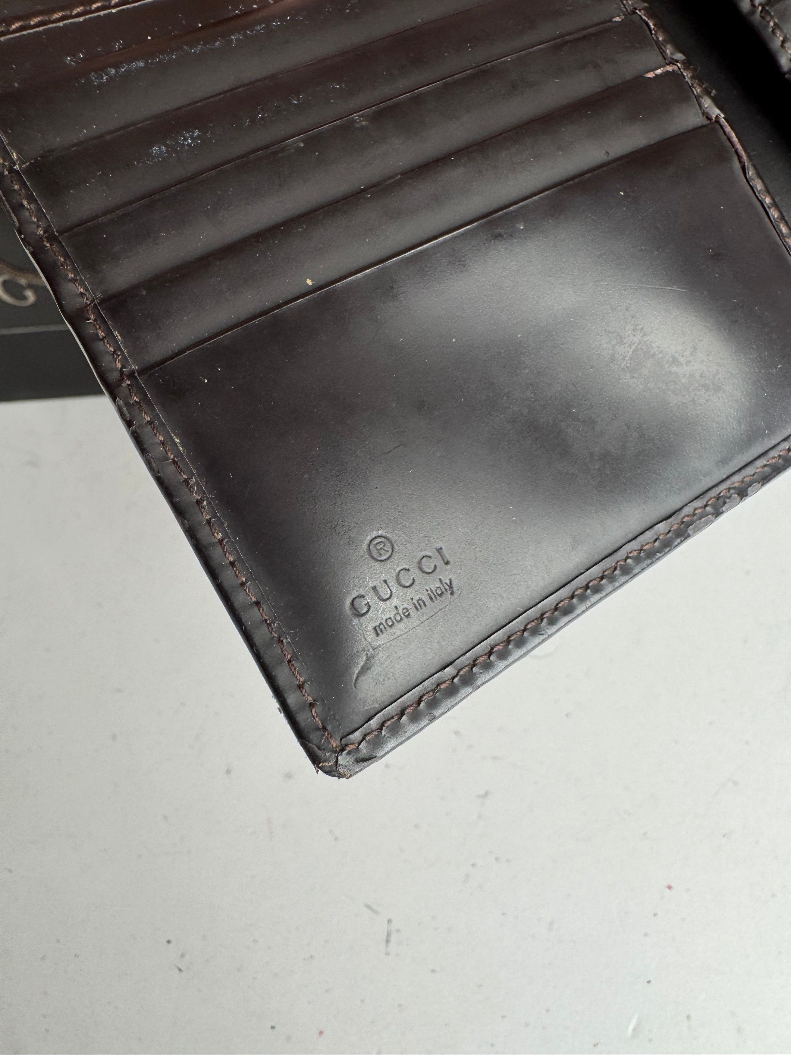 Other Vintage Gucci Jackie Monogram Wallet Brown Black Size ONE SIZE - 5 Thumbnail