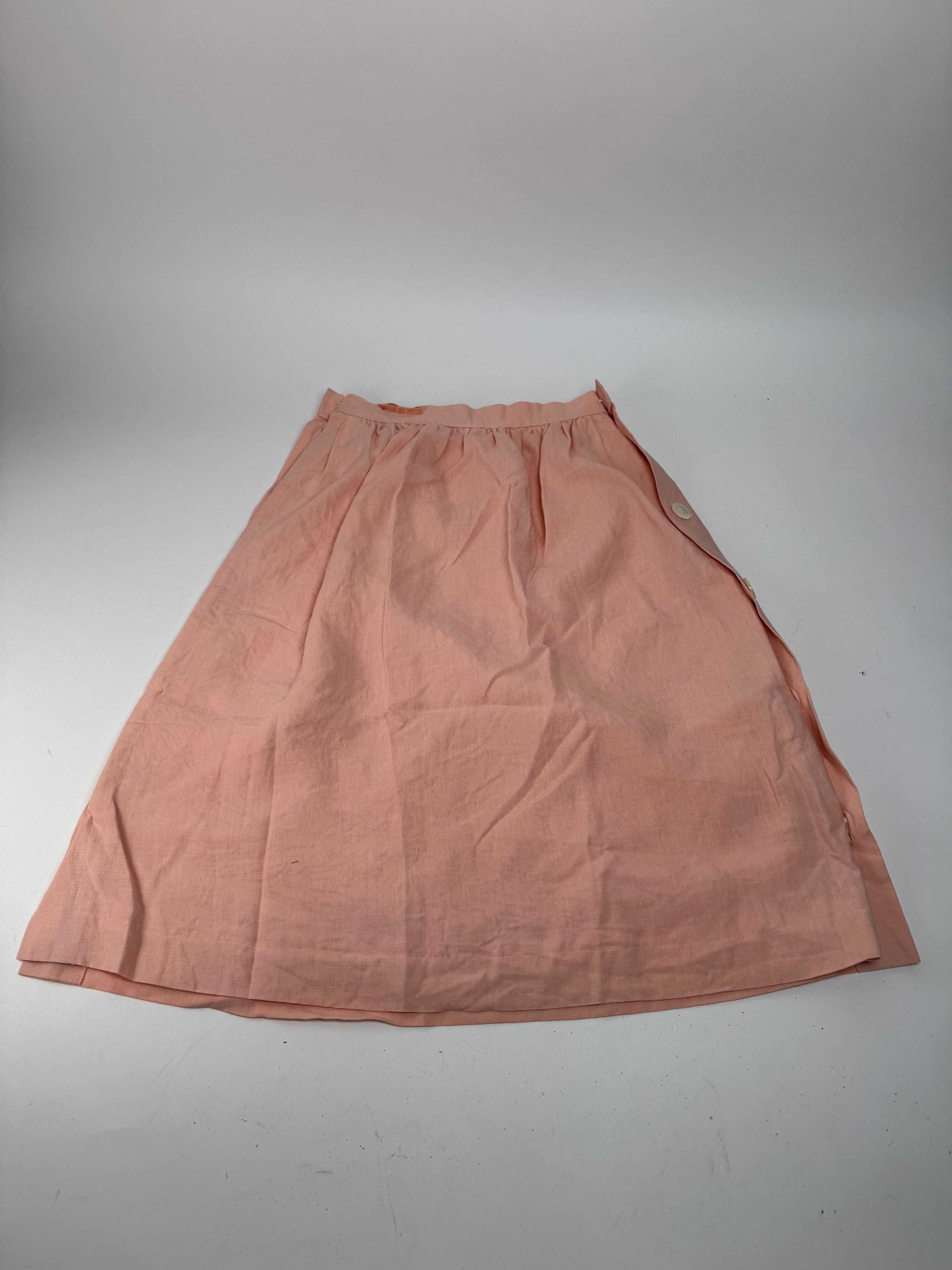 Other Vintage Yves Saint Laurent Wool Skirt Pink M Size 30" / US 8 / IT 44 - 8 Thumbnail