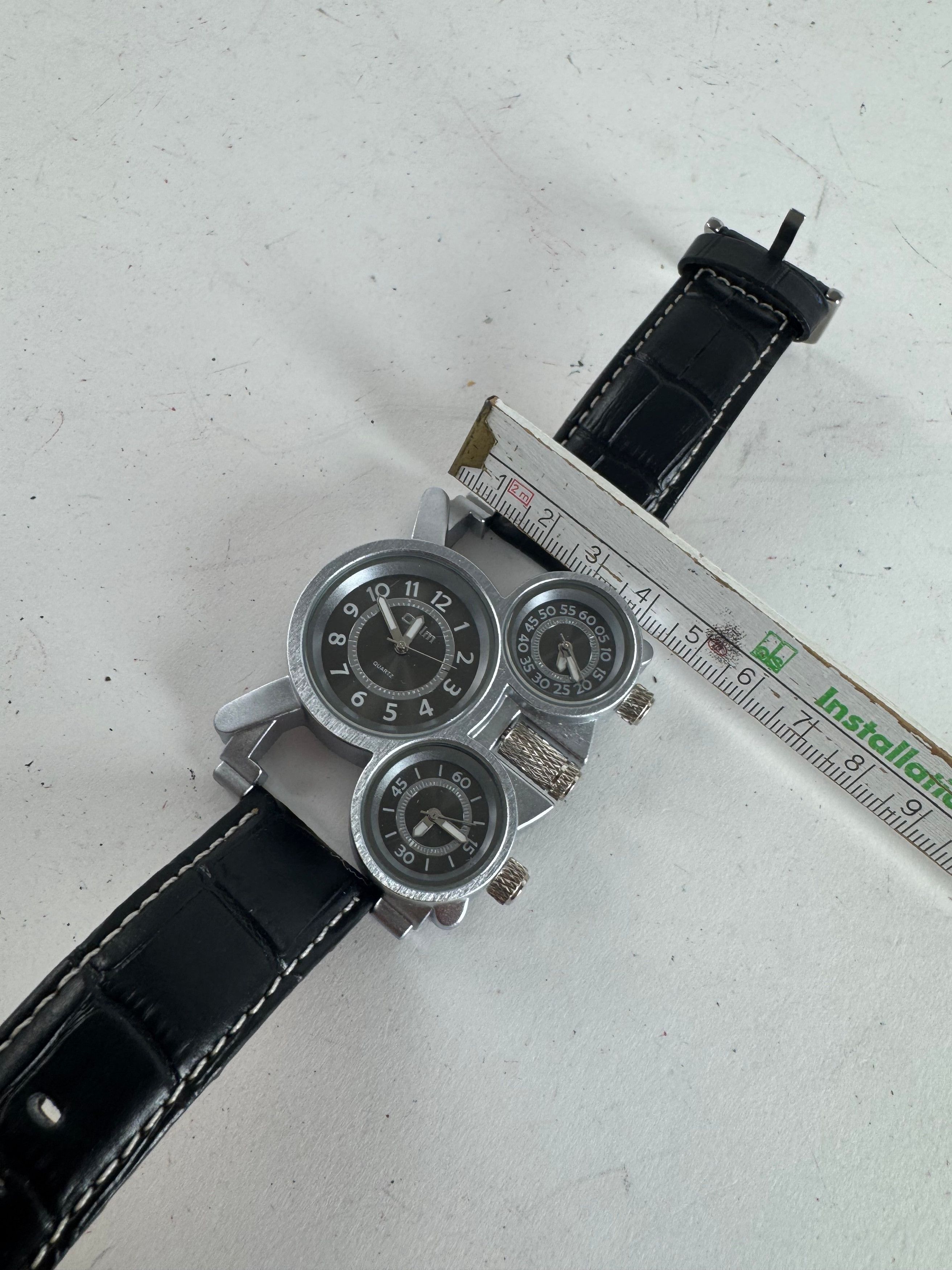 Other Mens Quartz Watch Black Silver Size ONE SIZE - 7 Thumbnail