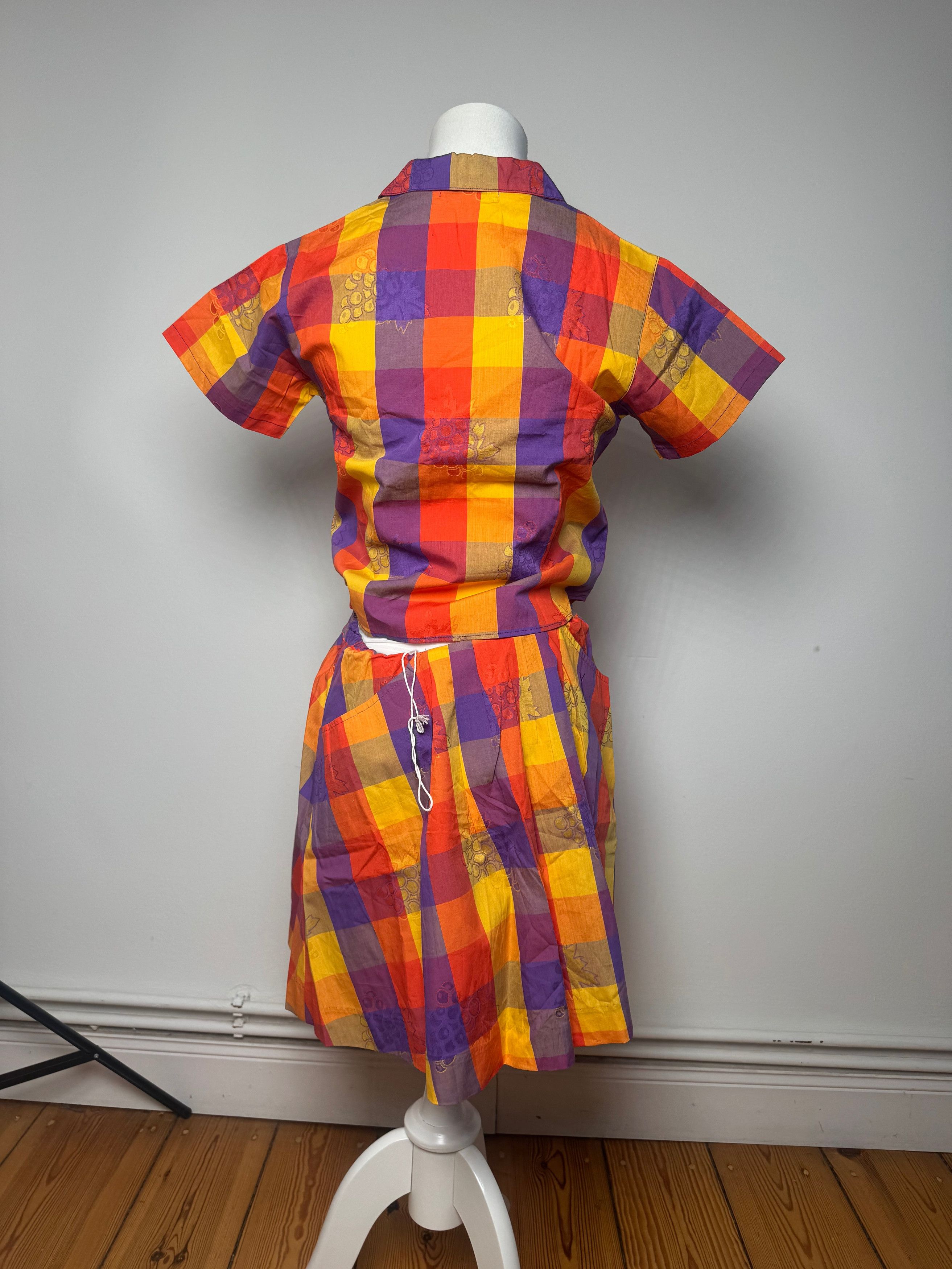 Other Vintage Yves Saint Laurent Checked Twin Set Size XS / US 0-2 / IT 36-38 - 3 Thumbnail