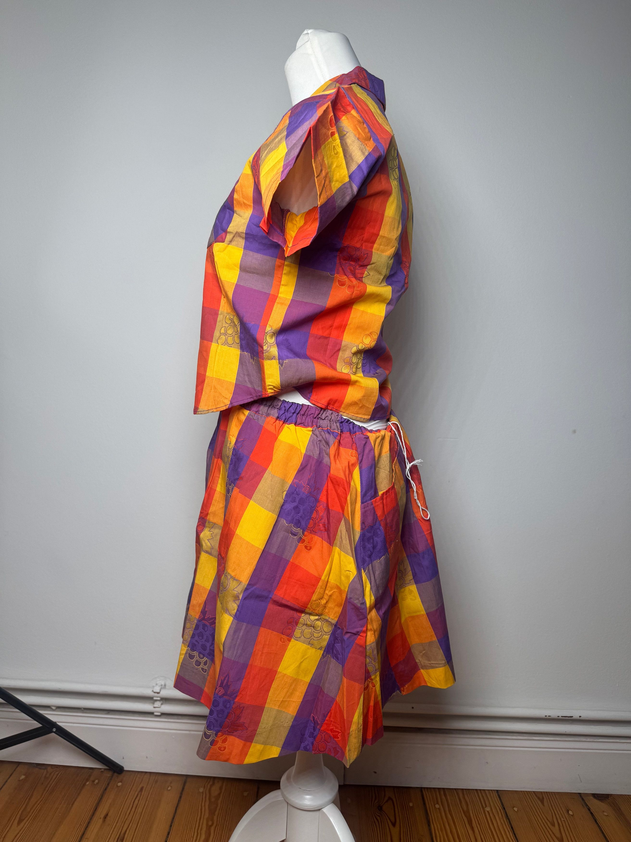 Other Vintage Yves Saint Laurent Checked Twin Set Size XS / US 0-2 / IT 36-38 - 2 Thumbnail