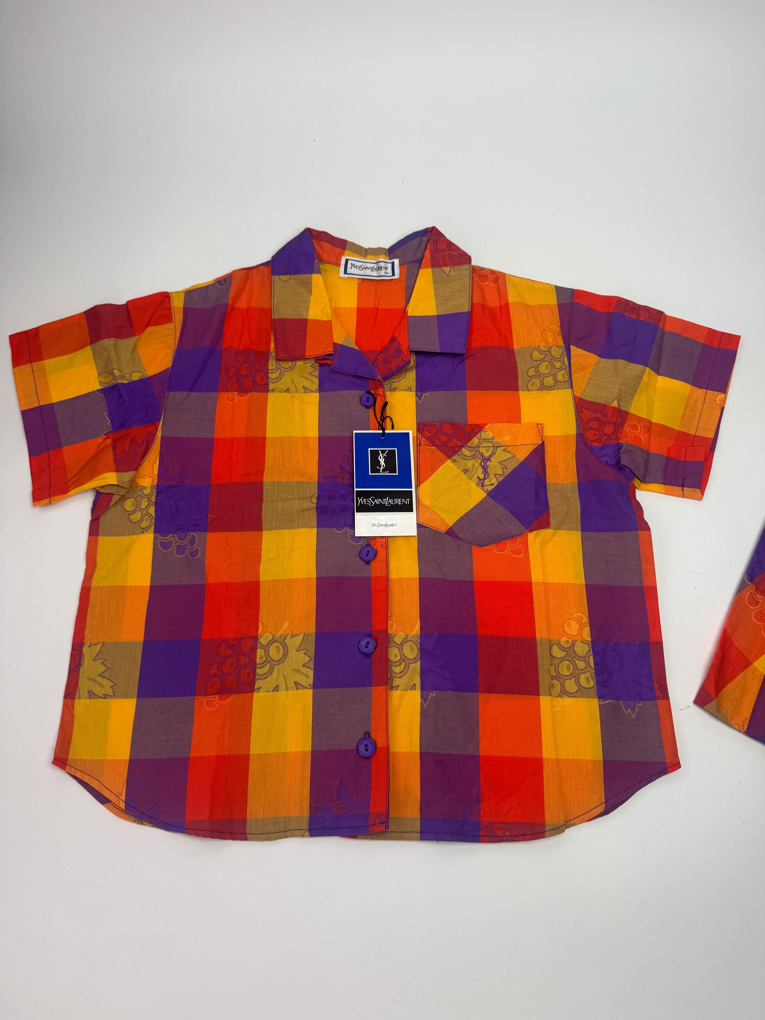 Other Vintage Yves Saint Laurent Checked Twin Set Size XS / US 0-2 / IT 36-38 - 5 Thumbnail