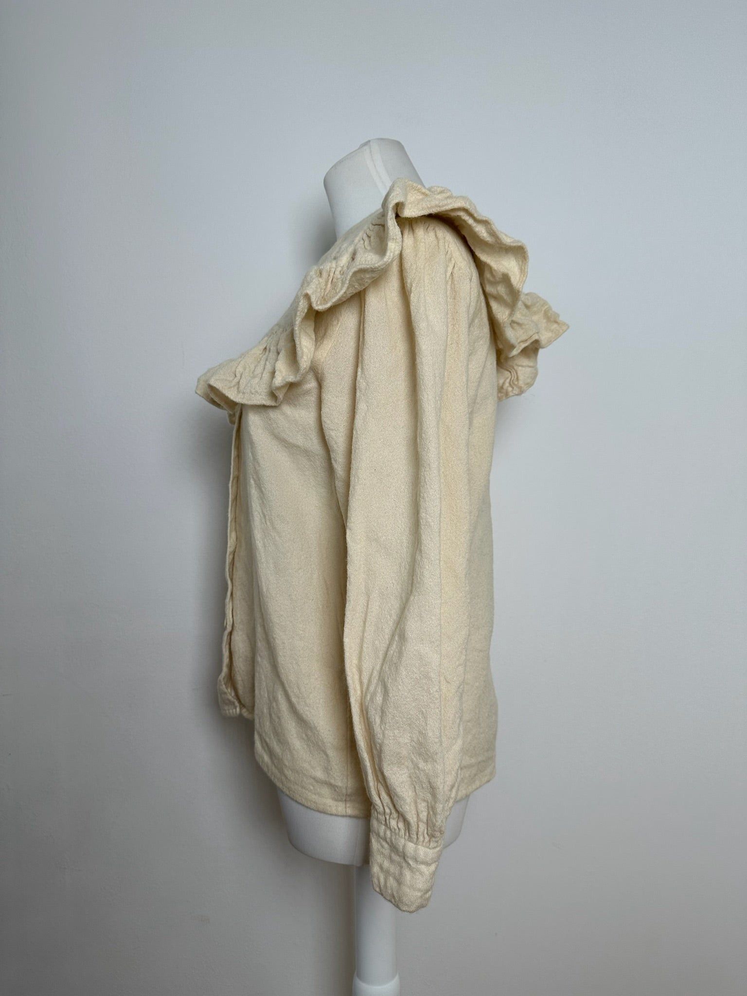 Other Vintage Yves Saint Laurent Wool Sweater Beige Size M / US 6-8 / IT 42-44 - 2 Thumbnail