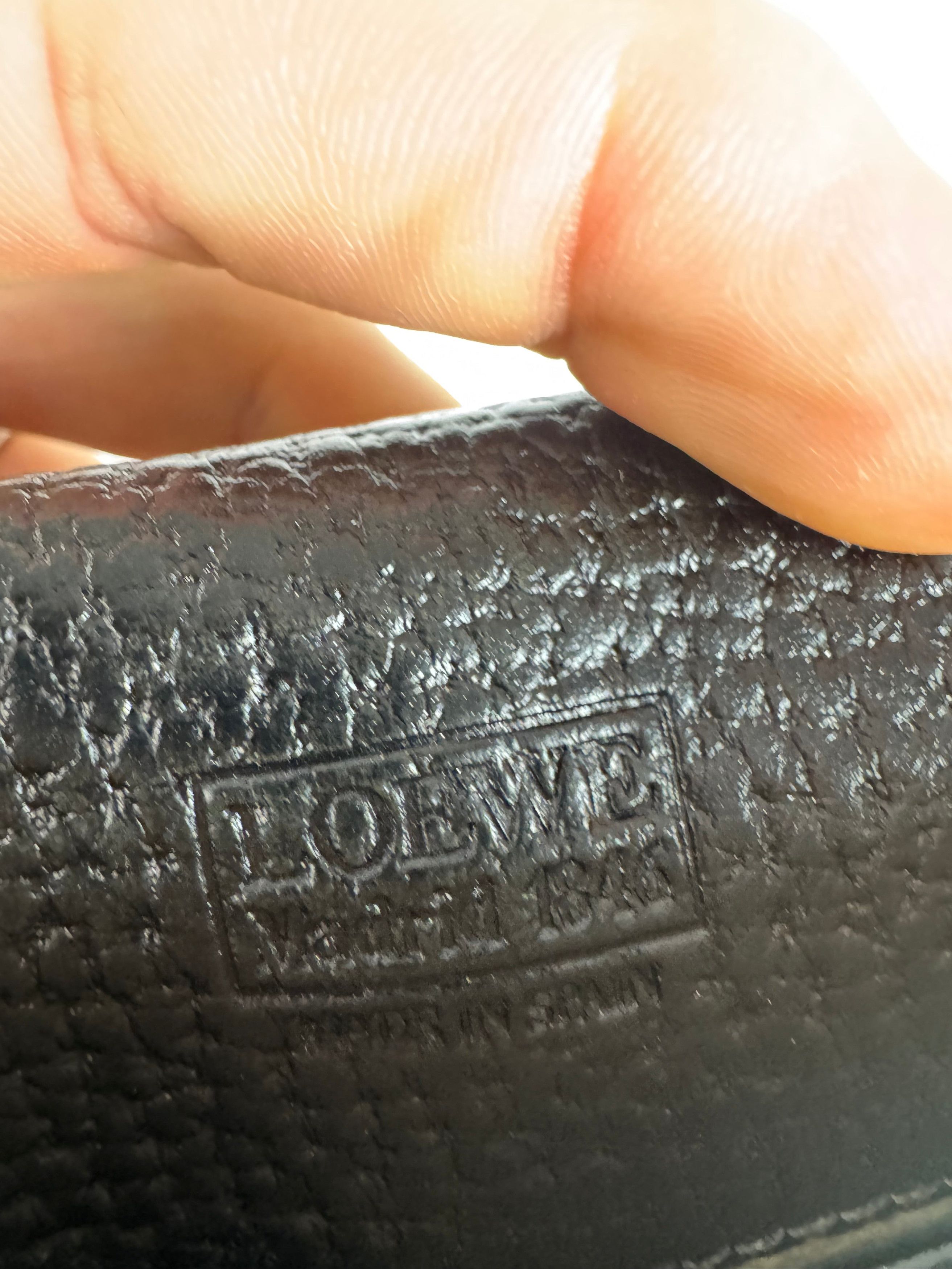 Other Vintage Loewe Madrid Anagram Leather Clutch Black Size ONE SIZE - 5 Thumbnail