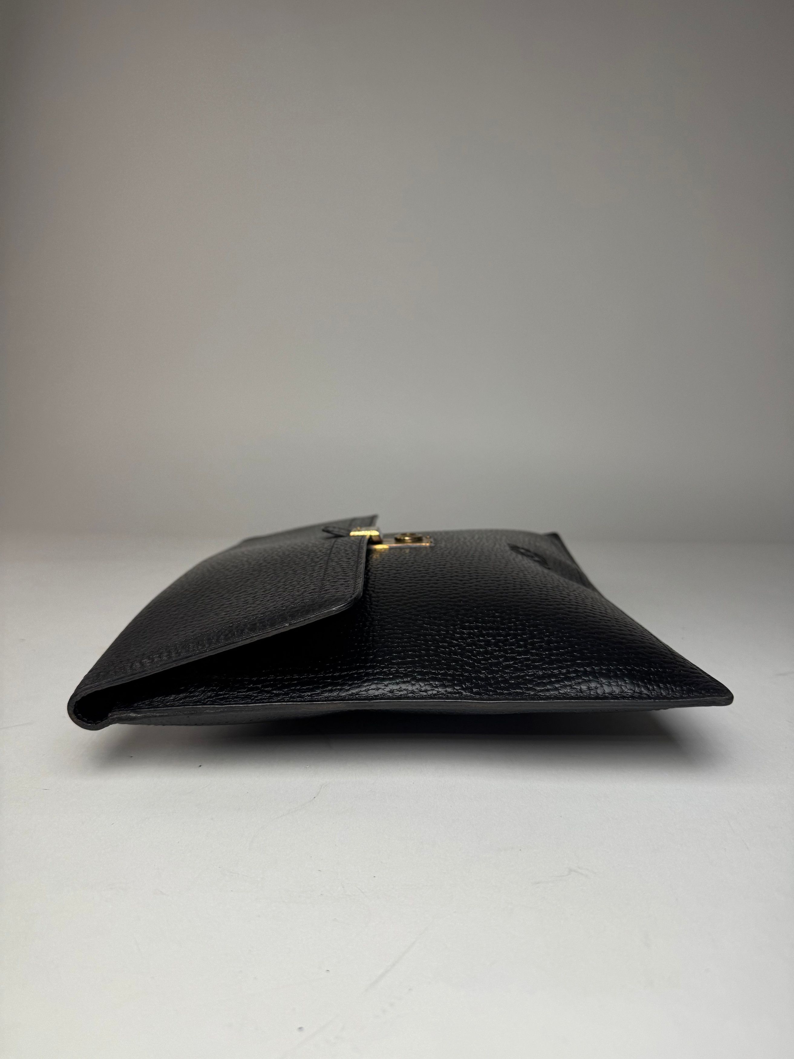 Other Vintage Loewe Madrid Anagram Leather Clutch Black Size ONE SIZE - 7 Thumbnail