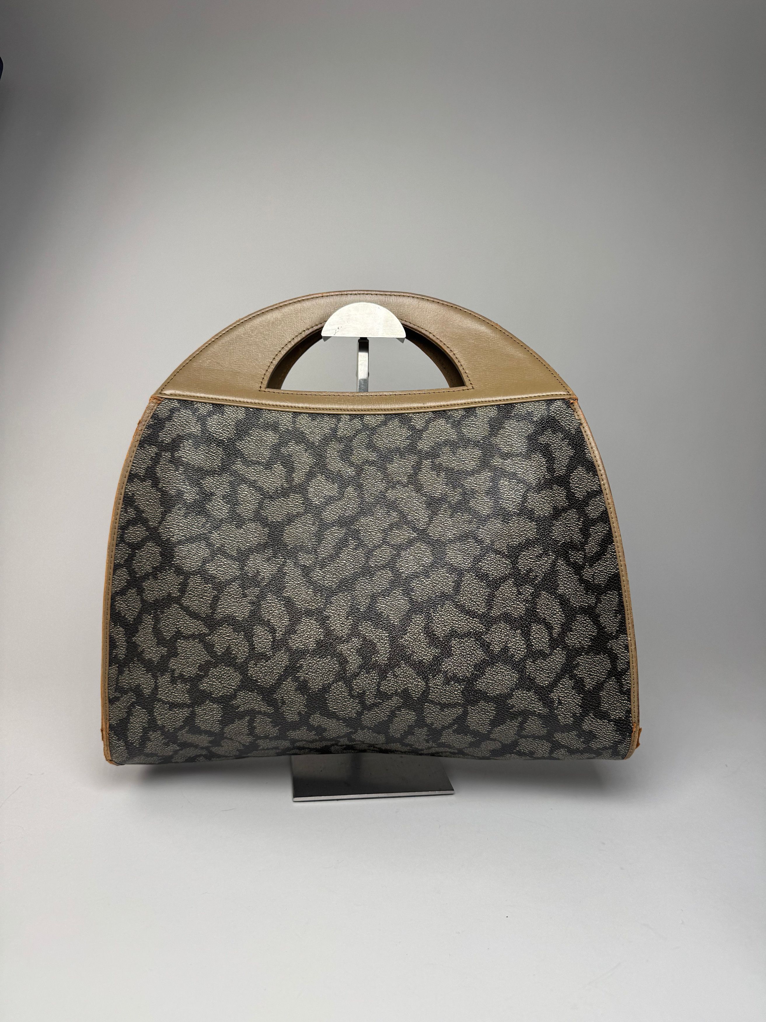 Other Vintage Yves Saint Laurent Leather Tote Bag Grey Brown Black Size ONE SIZE - 9 Thumbnail