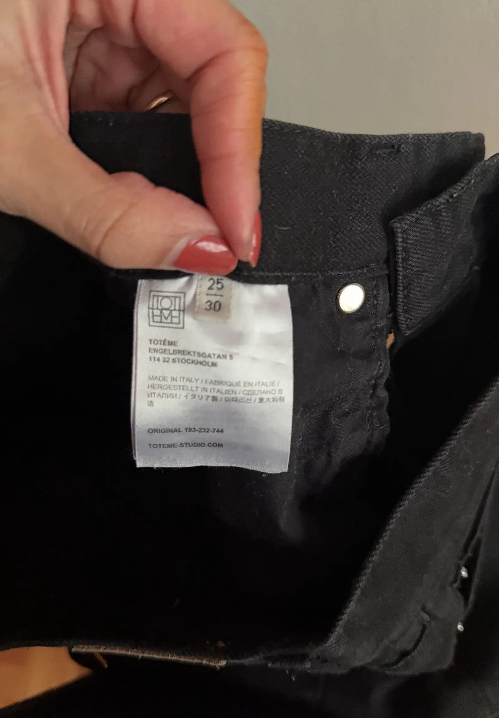 Toteme Toteme Twisted seam denim faded black Jeans Size 25" / US 0 / IT 36 - 5 Thumbnail