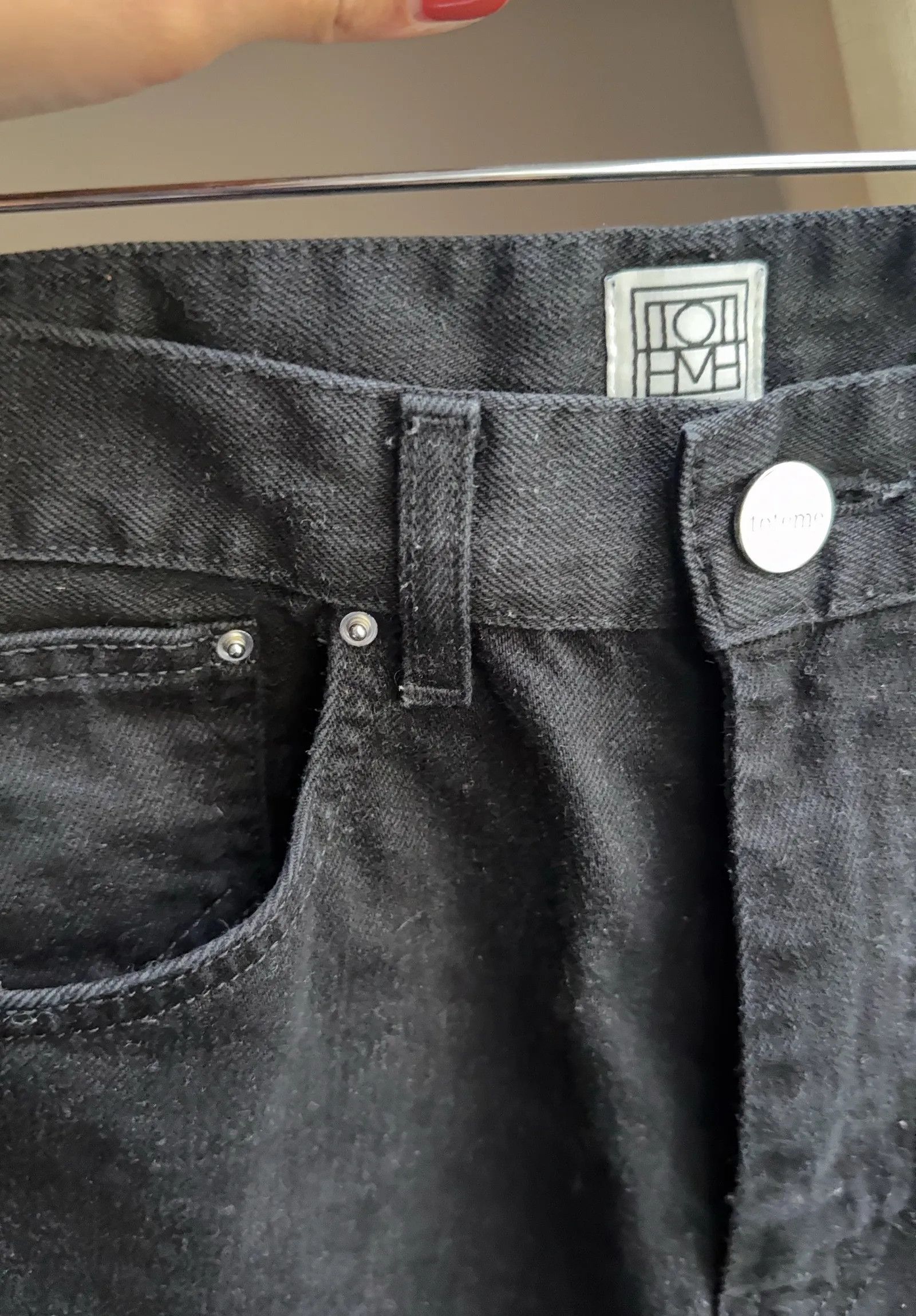 Toteme Toteme Twisted seam denim faded black Jeans Size 25" / US 0 / IT 36 - 7 Thumbnail