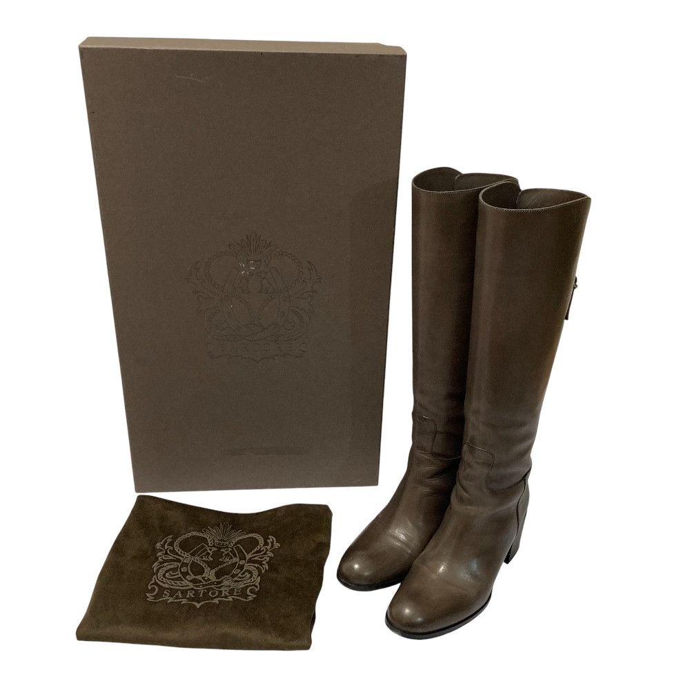 Other Other Sartore Leather Long Boots Leather Shoes DUTY FREE for USA Size ONE SIZE - 9 Thumbnail