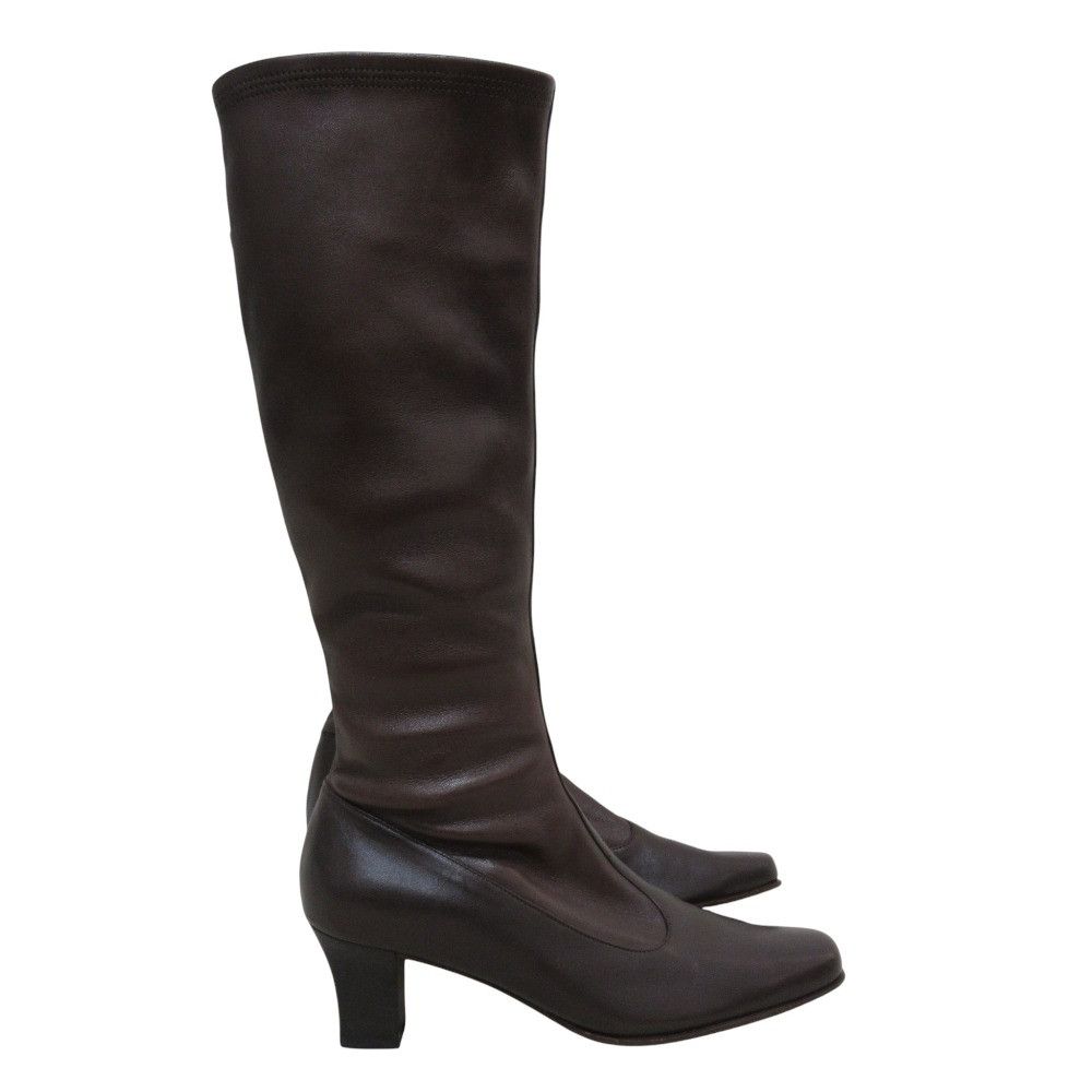 Salvatore Ferragamo Salvatore Ferragamo Salvatore Ferragamo Leather Long Boots Leather Shoes DUTY FREE for USA Size ONE SIZE - 3 Thumbnail