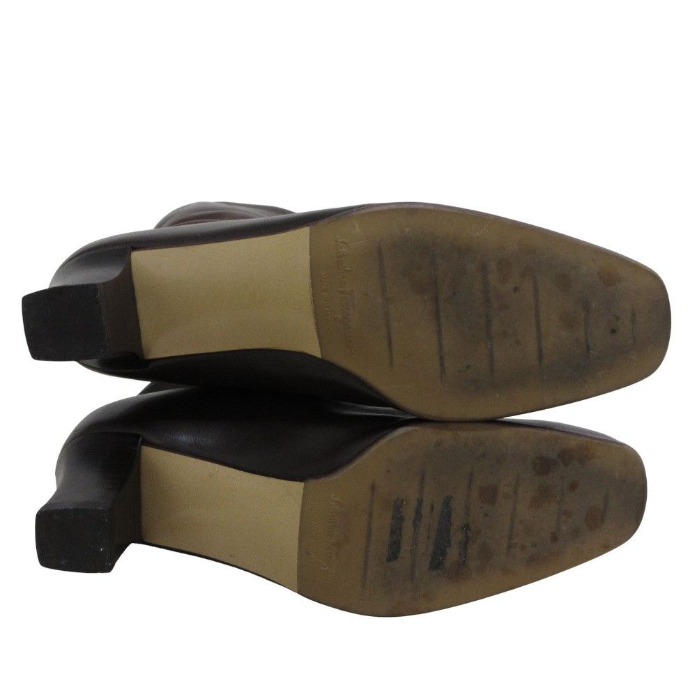 Salvatore Ferragamo Salvatore Ferragamo Salvatore Ferragamo Leather Long Boots Leather Shoes DUTY FREE for USA Size ONE SIZE - 7 Thumbnail
