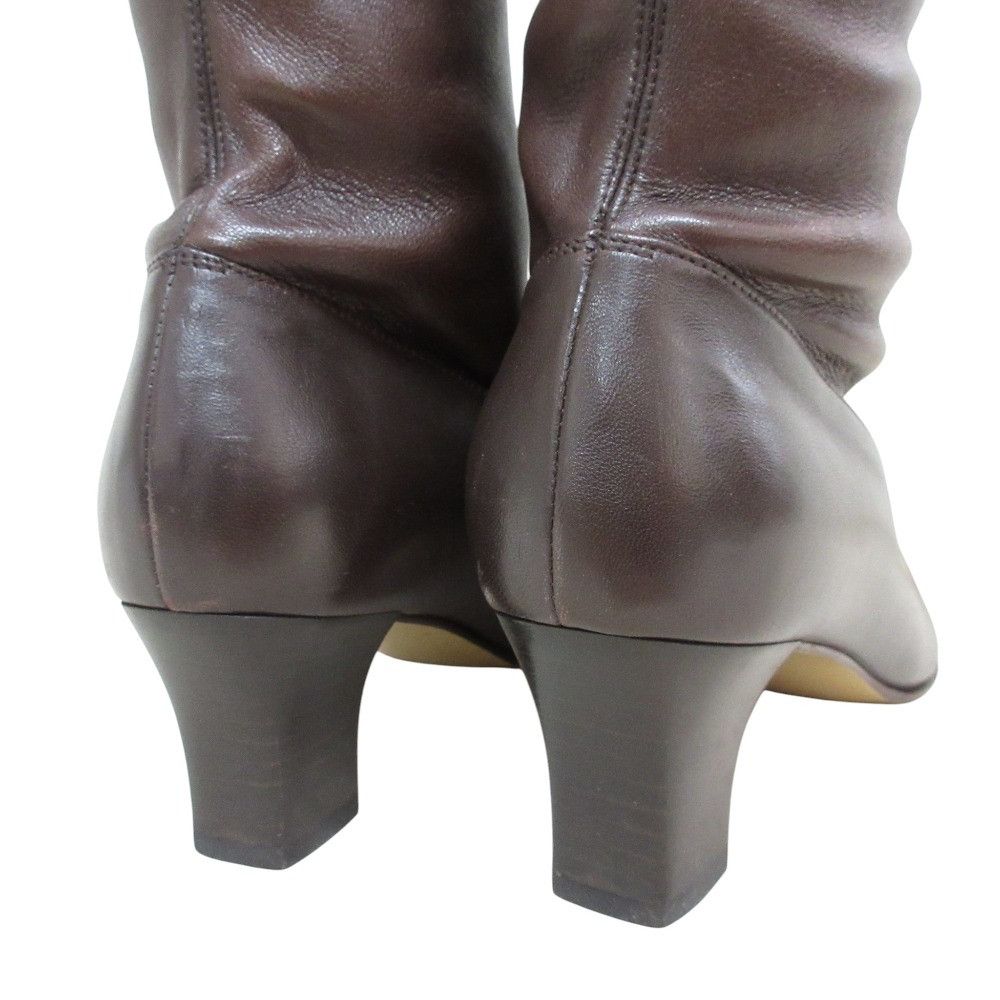 Salvatore Ferragamo Salvatore Ferragamo Salvatore Ferragamo Leather Long Boots Leather Shoes DUTY FREE for USA Size ONE SIZE - 10 Thumbnail