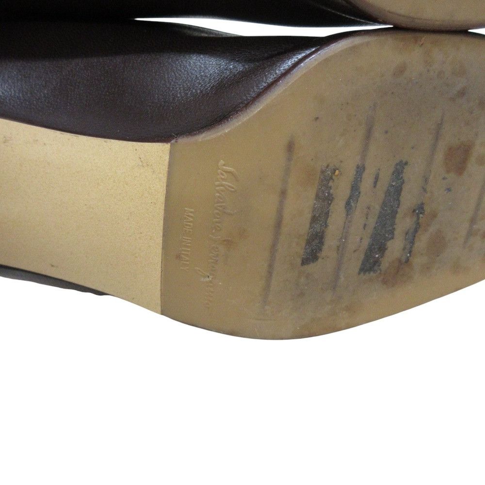Salvatore Ferragamo Salvatore Ferragamo Salvatore Ferragamo Leather Long Boots Leather Shoes DUTY FREE for USA Size ONE SIZE - 8 Thumbnail