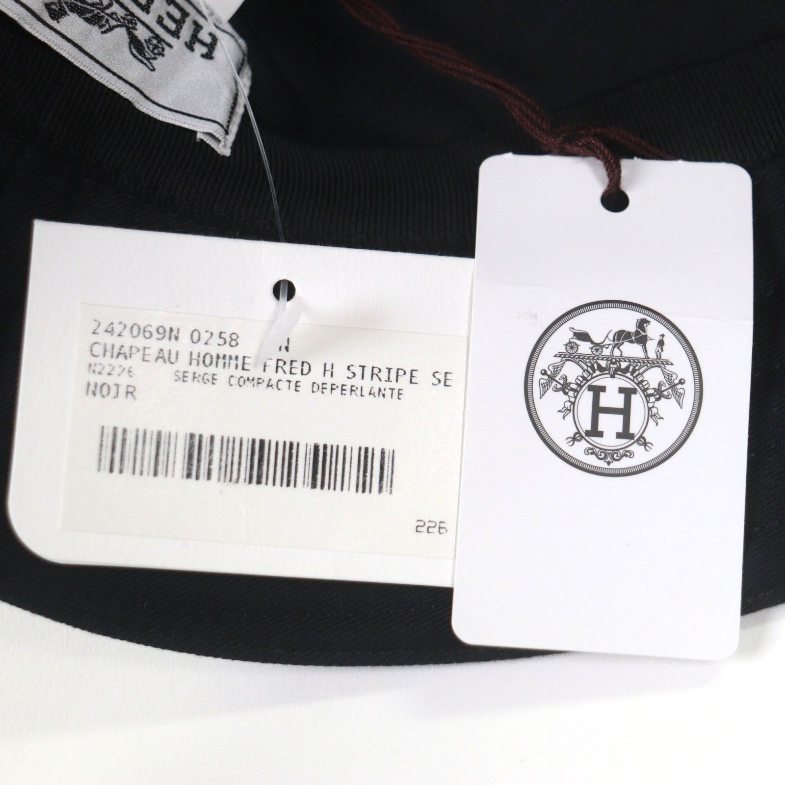 Hermes Hermes Hermès Fred H Stripe58 Cotton Bucket Hat Textile Hats DUTY FREE for USA Size ONE SIZE - 12 Thumbnail
