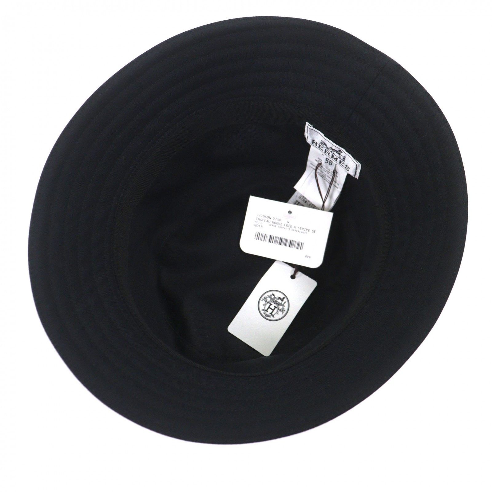 Hermes Hermes Hermès Fred H Stripe58 Cotton Bucket Hat Textile Hats DUTY FREE for USA Size ONE SIZE - 7 Thumbnail