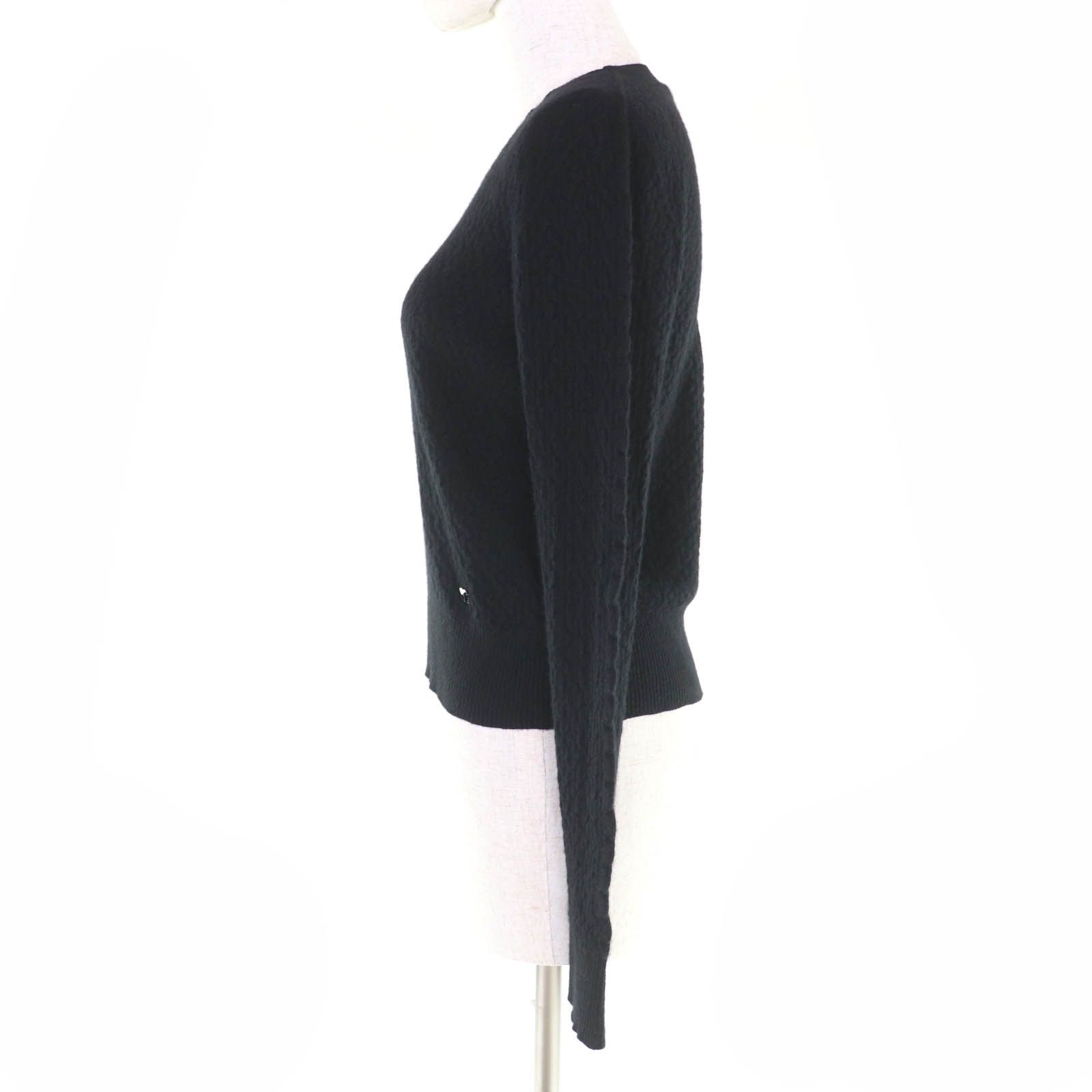 Chanel Chanel Chanel COCO Mark Cashmere Knit Textile Tops P75335K10778 DUTY FREE for USA Size ONE SIZE - 2 Thumbnail