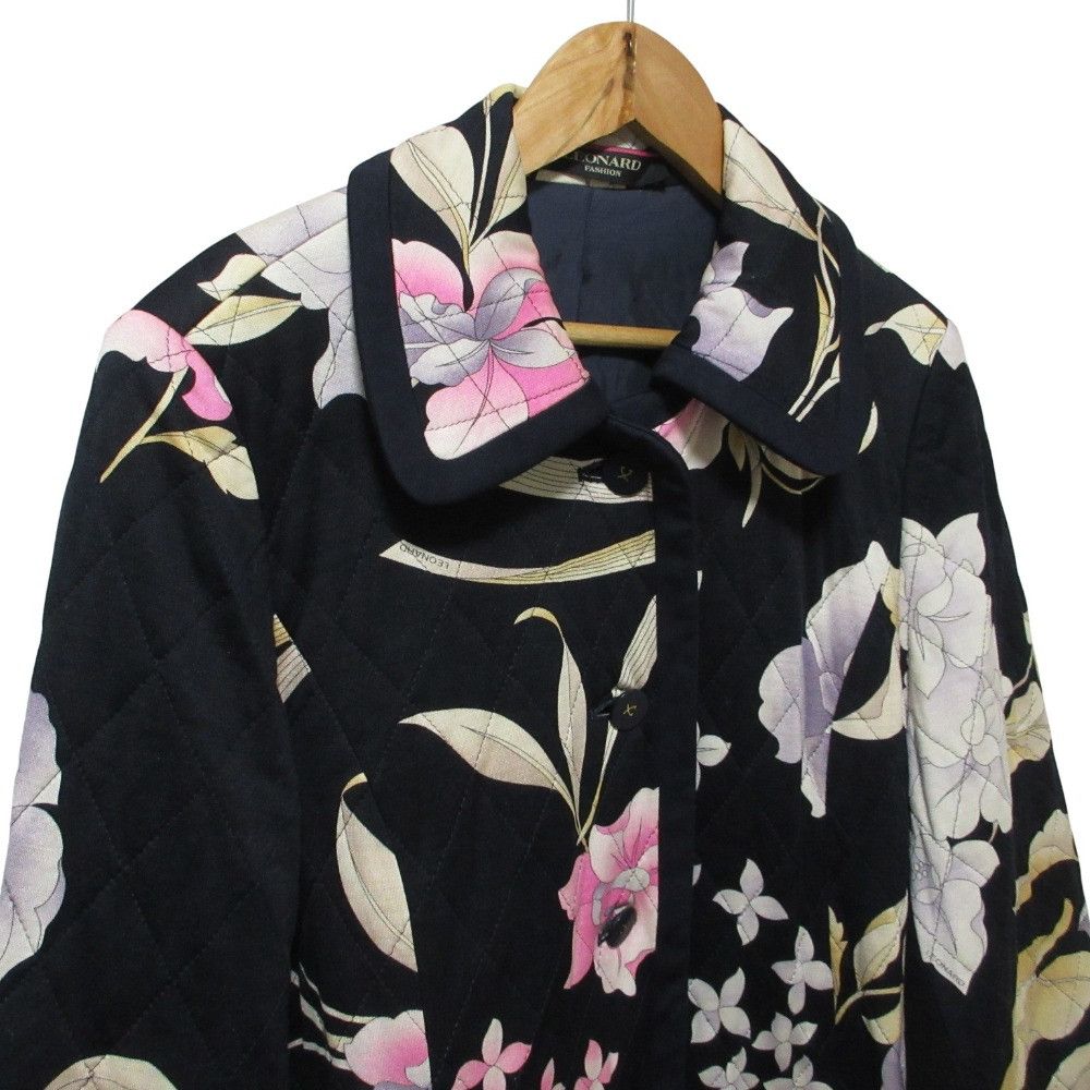 Other Other LEONARD Flower Print Silk Blend Quilted Coat Textile Outerwear DUTY FREE for USA Size ONE SIZE - 3 Thumbnail
