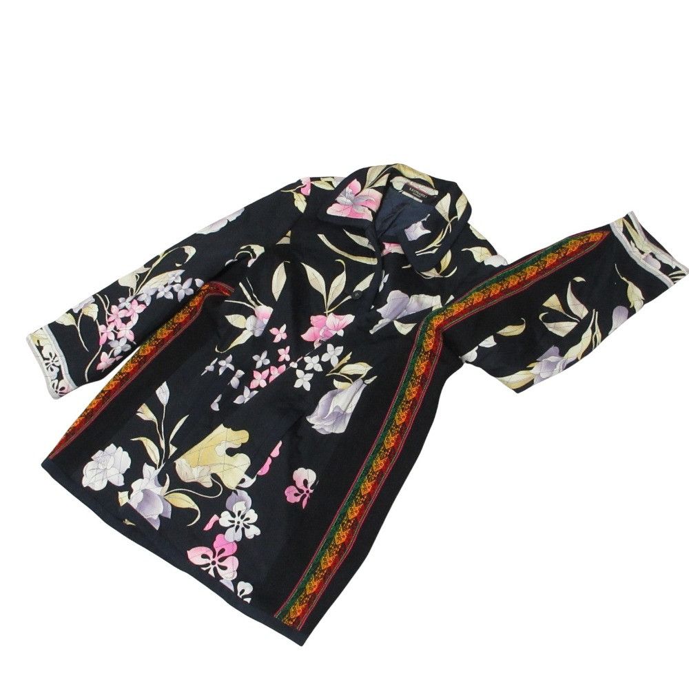 Other Other LEONARD Flower Print Silk Blend Quilted Coat Textile Outerwear DUTY FREE for USA Size ONE SIZE - 5 Thumbnail