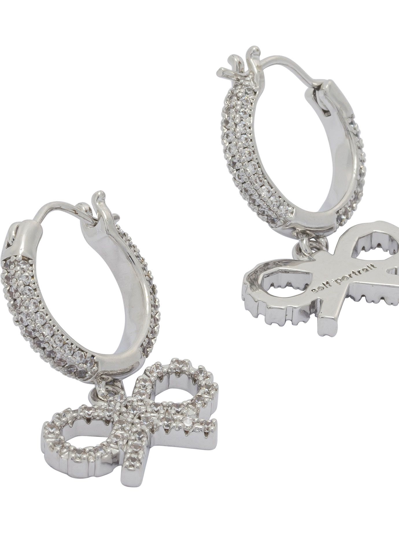Self-Portrait Self-Portrait Hoop Earrings With Bow Women - USA Duties Paid Size ONE SIZE - 2 Thumbnail