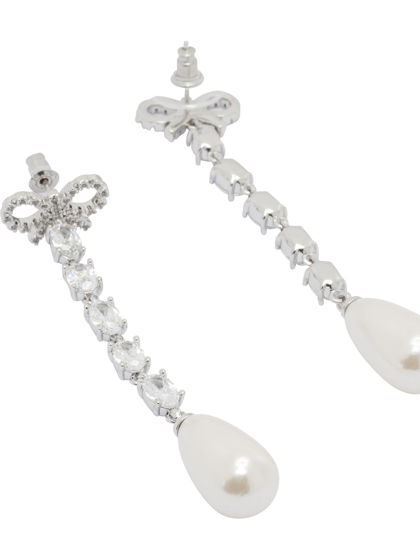 Self-Portrait Self-Portrait Bow And Pearl Earrings Women - USA Duties Paid Size ONE SIZE - 2 Thumbnail