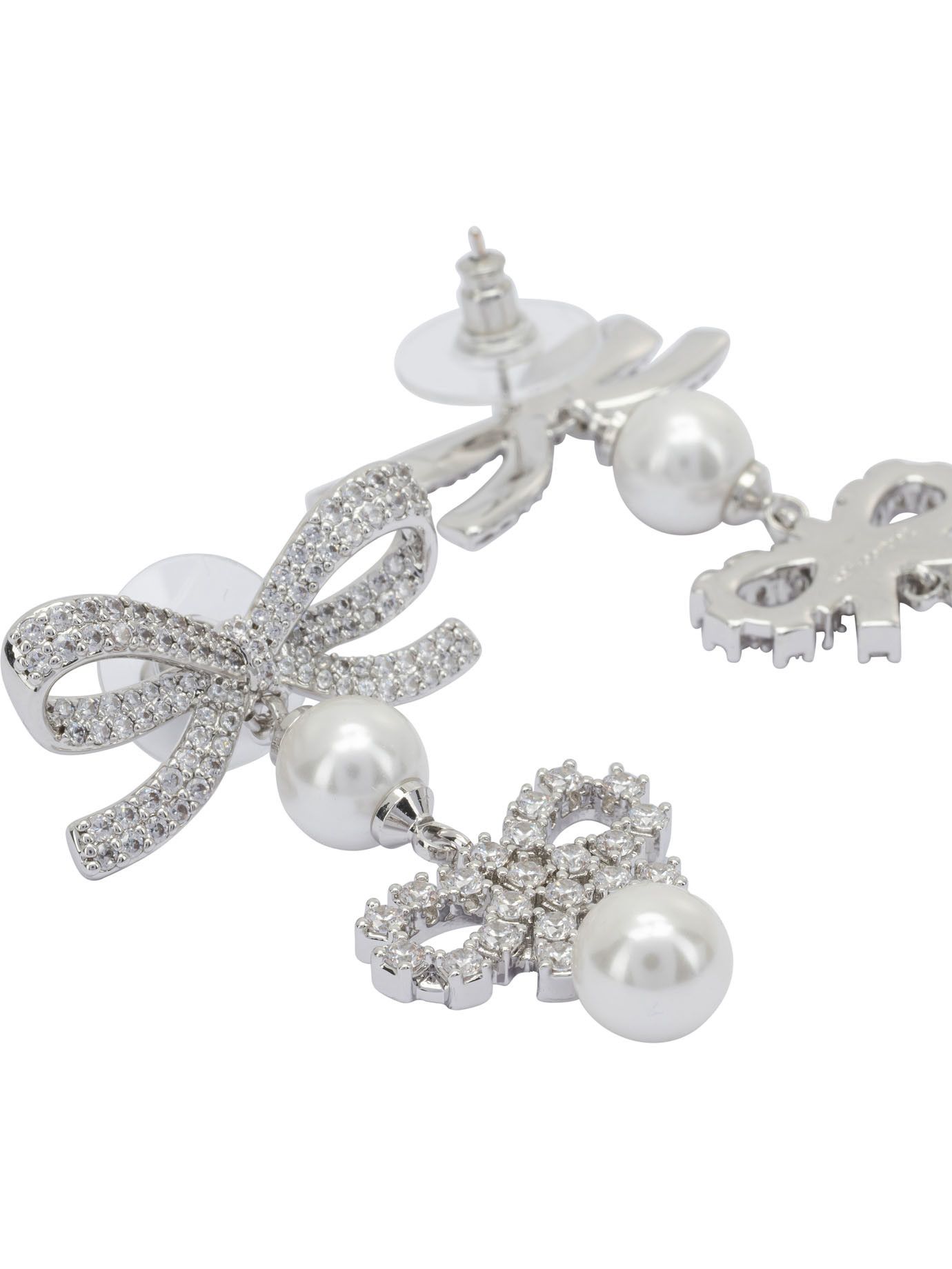 Self-Portrait Self-Portrait Earrings With Bows And Pearls Women - USA Duties Paid Size ONE SIZE - 2 Thumbnail