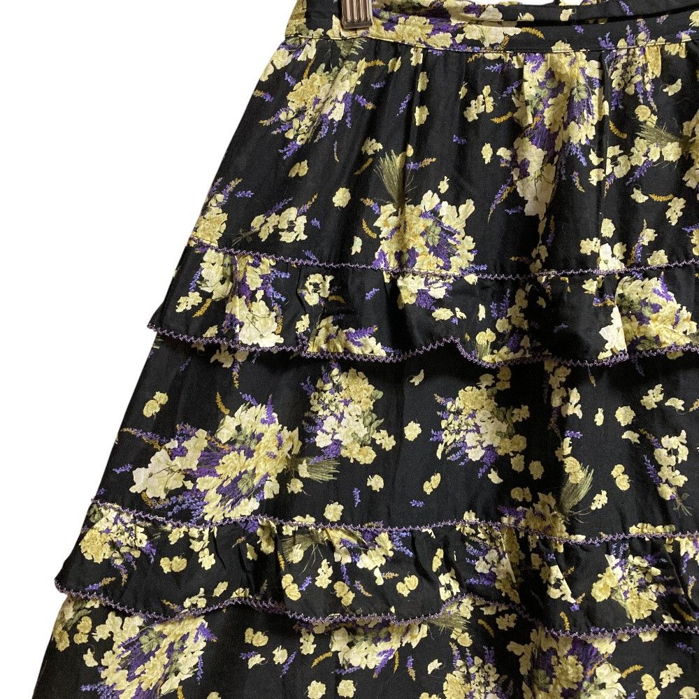 Other Other PINK HOUSE Flower Print Tiered Skirt Textile Skirts A2181FSY262 DUTY FREE for USA Size ONE SIZE - 2 Thumbnail