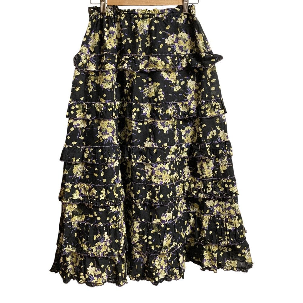 Other Other PINK HOUSE Flower Print Tiered Skirt Textile Skirts A2181FSY262 DUTY FREE for USA Size ONE SIZE - 3 Thumbnail