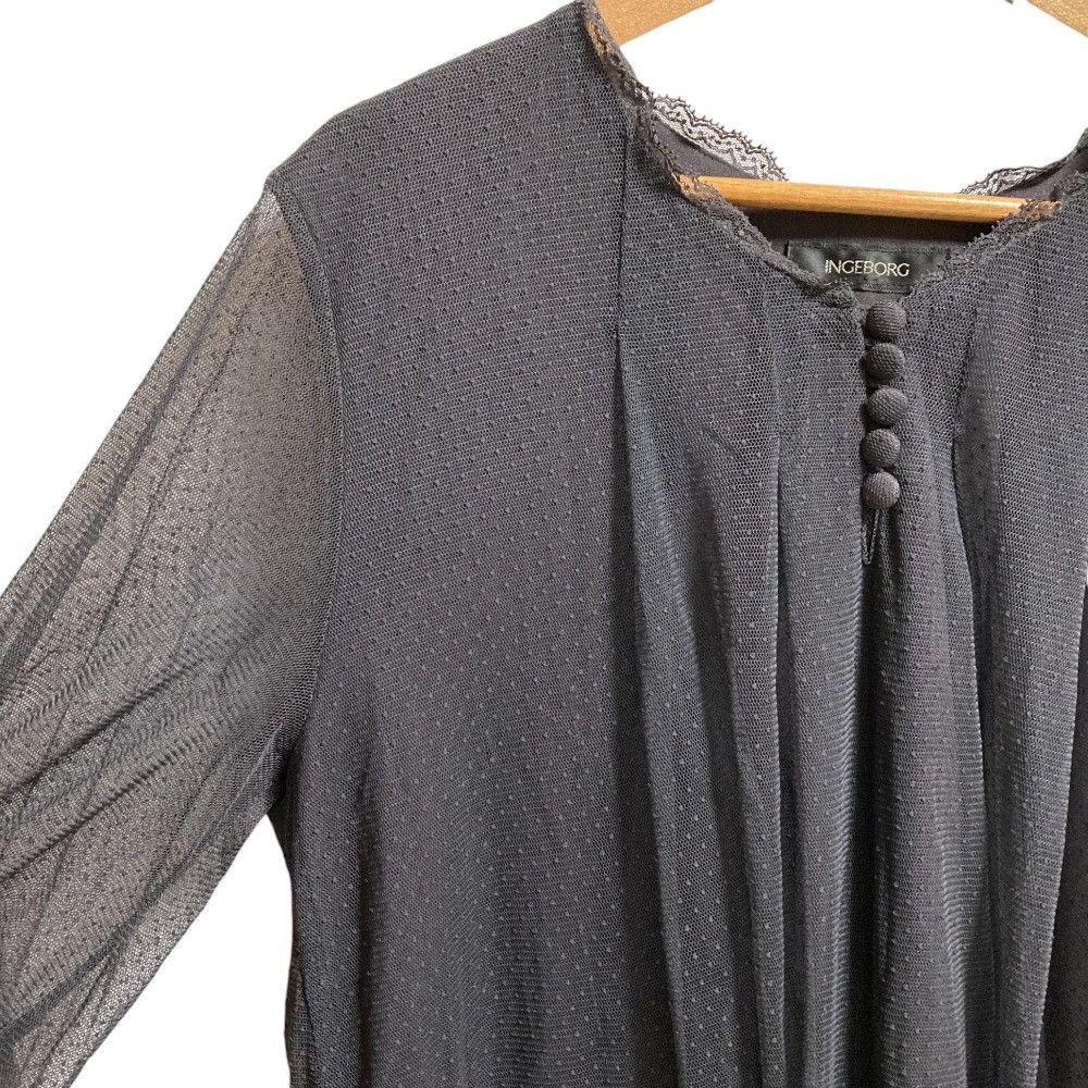 Other Other INGEBORG Dot Tulle Ribbon Tie Tunic Others Tops A2231FBY016 DUTY FREE for USA Size ONE SIZE - 2 Thumbnail
