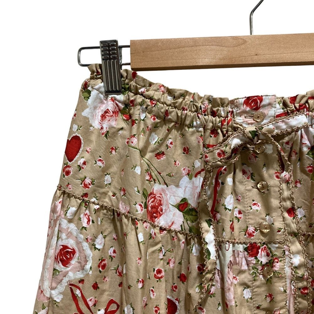 Other Other PINK HOUSE Ornament Rose Print Skirt Textile Skirts A2131FSY002 DUTY FREE for USA Size ONE SIZE - 2 Thumbnail