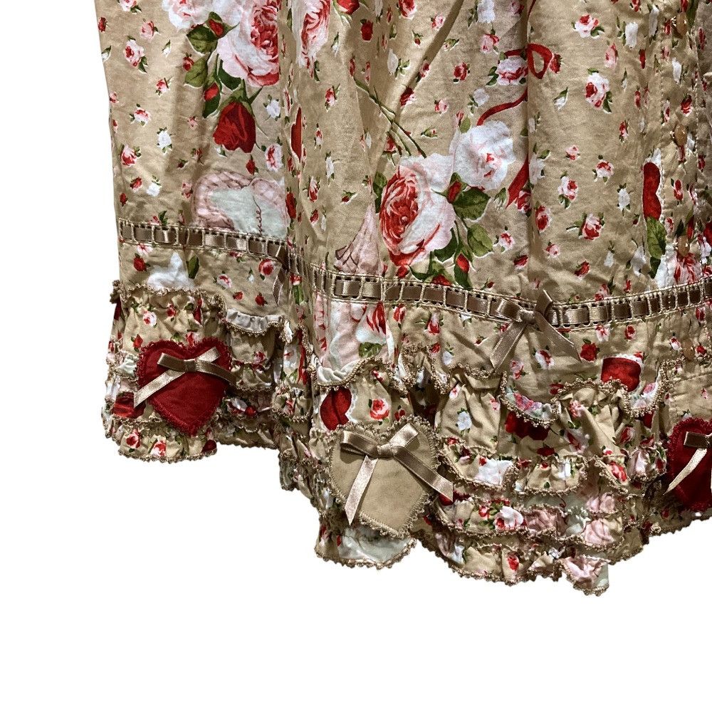 Other Other PINK HOUSE Ornament Rose Print Skirt Textile Skirts A2131FSY002 DUTY FREE for USA Size ONE SIZE - 4 Thumbnail