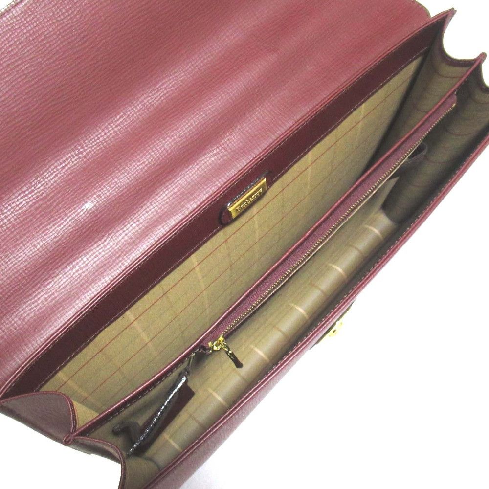 Burberry Burberry Burberrys Leather Briefcase Leather Business Bag DUTY FREE for USA Size ONE SIZE - 8 Thumbnail