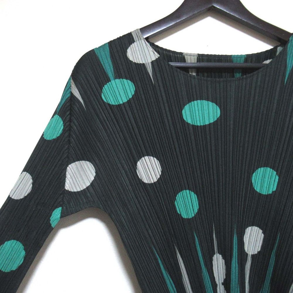 Issey Miyake Issey Miyake PLEATS PLEASE Dot Set Up Textile Tops DUTY FREE for USA Size ONE SIZE - 4 Thumbnail
