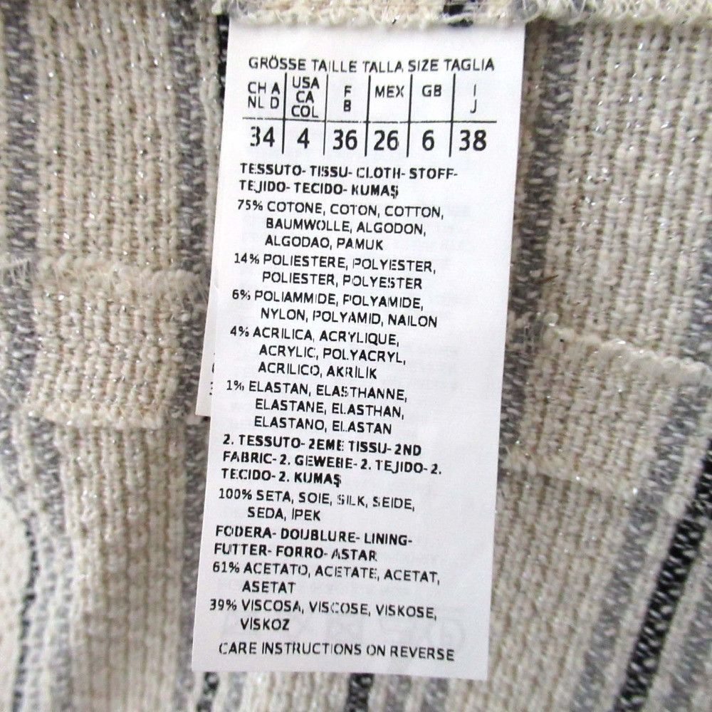 Max Mara MaxMara Max Mara Weekend Lame Tweed Collarless Jacket Textile Outerwear DUTY FREE for USA Size ONE SIZE - 5 Thumbnail