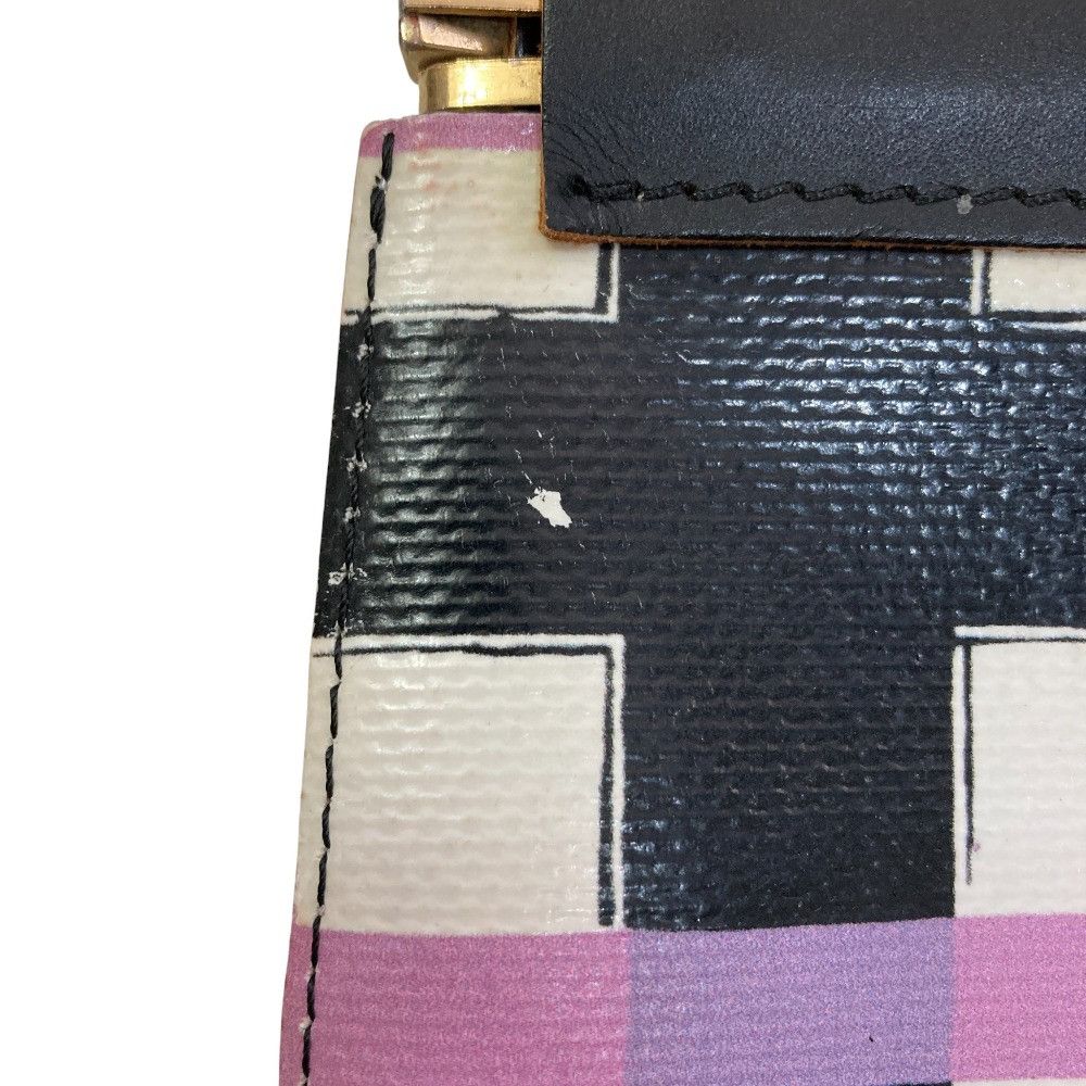 Marni Marni Marni Flower Cafe Check Print PVC Clutch Bag Plastic / Synthetic Clutch Bag DUTY FREE for USA Size ONE SIZE - 6 Thumbnail