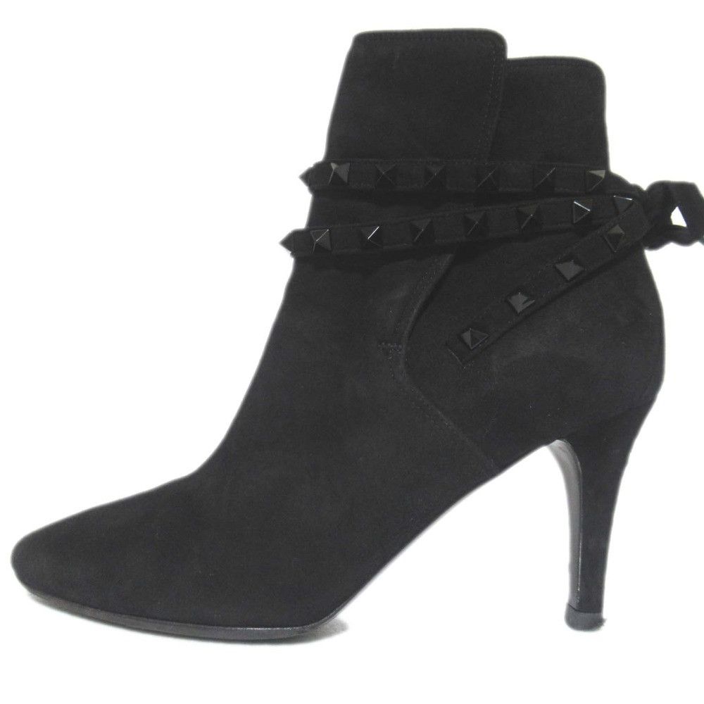 Valentino Valentino Valentino Garavani Rockstuds Suede Short Boots Leather Shoes DUTY FREE for USA Size ONE SIZE - 2 Thumbnail