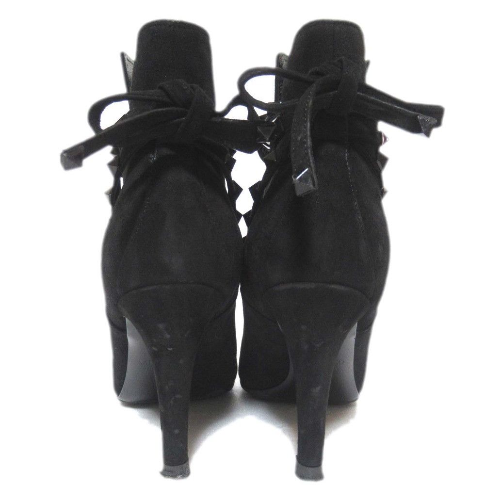 Valentino Valentino Valentino Garavani Rockstuds Suede Short Boots Leather Shoes DUTY FREE for USA Size ONE SIZE - 3 Thumbnail
