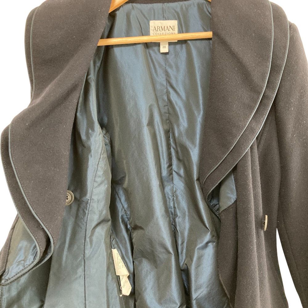 Armani Armani Armani Collezioni Wool Cashmere Coat Textile Outerwear DUTY FREE for USA Size ONE SIZE - 3 Thumbnail