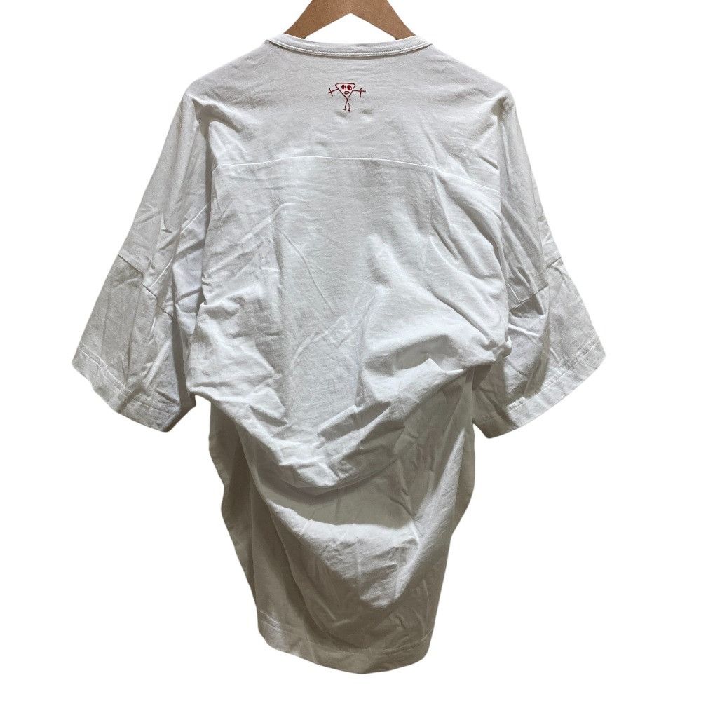 Other Other Plan C Bianca Drape Crewneck T-shirt Cotton T-shirt Others T-Shirts DUTY FREE for USA Size ONE SIZE - 3 Thumbnail